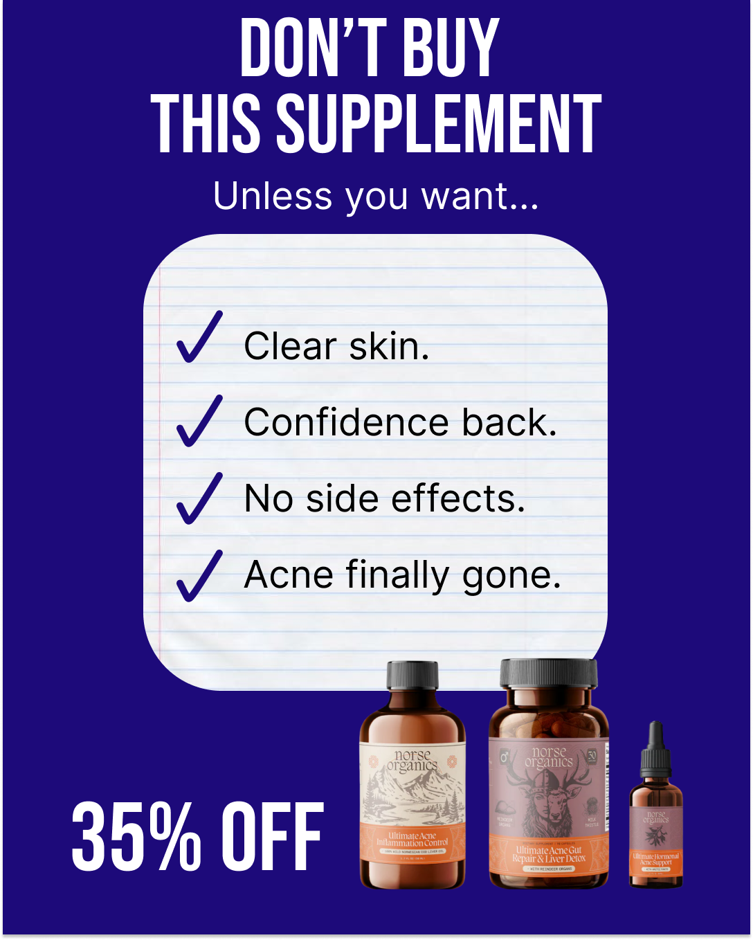 Norse Organics Facebook ad