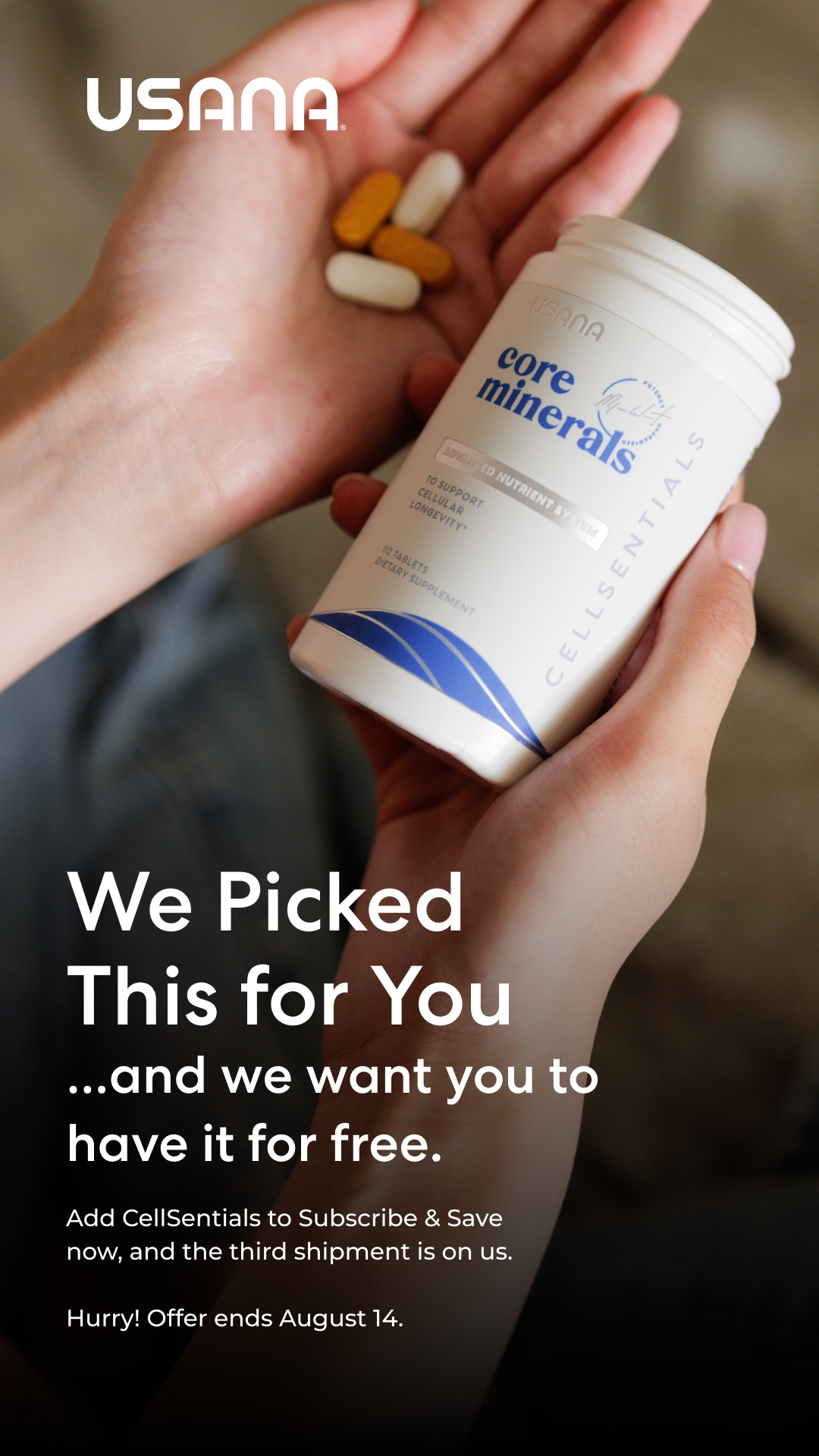 USANA United States Facebook ad from Aug 9, 2026