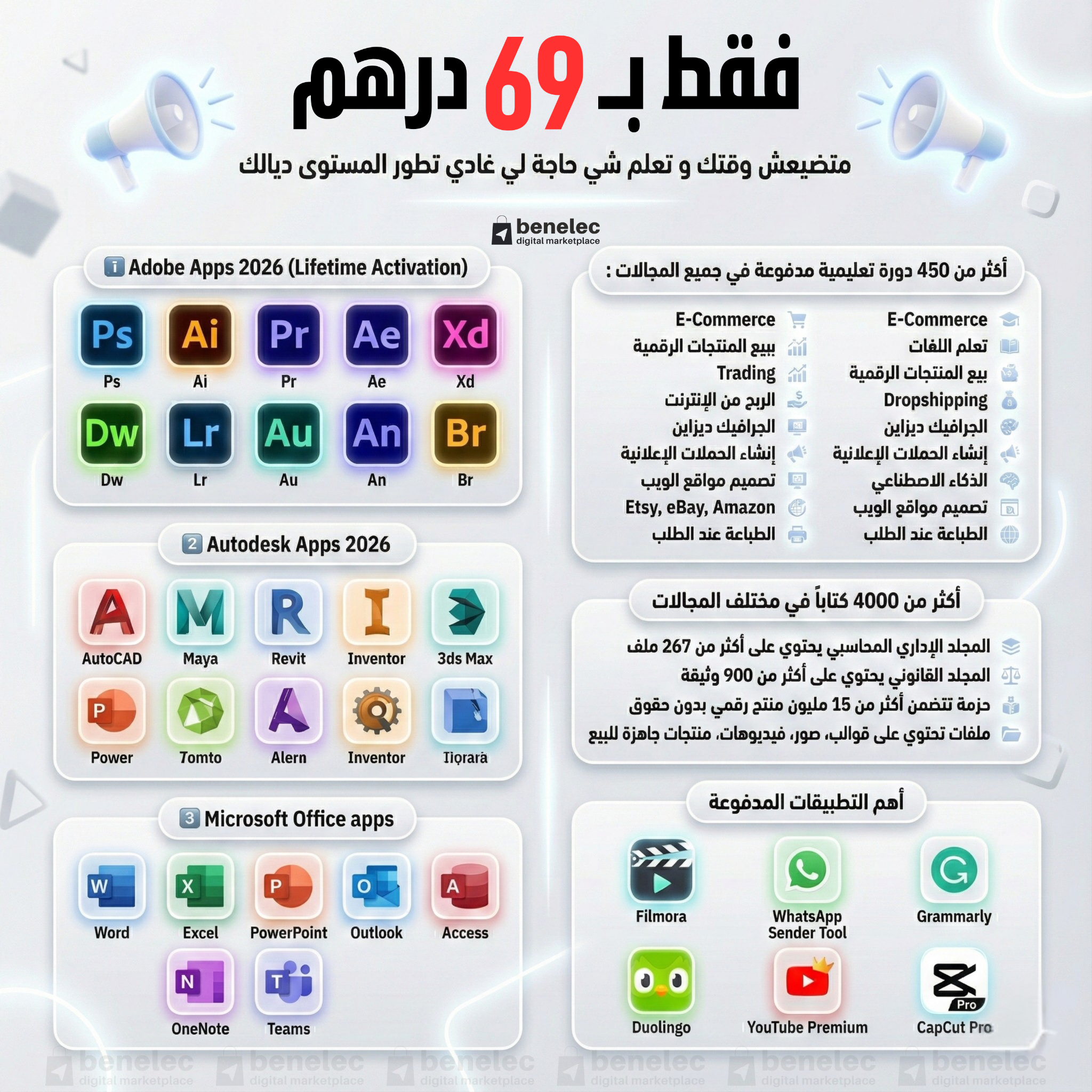 Benelec - Digital Marketplace Facebook ad: اطلب الآن