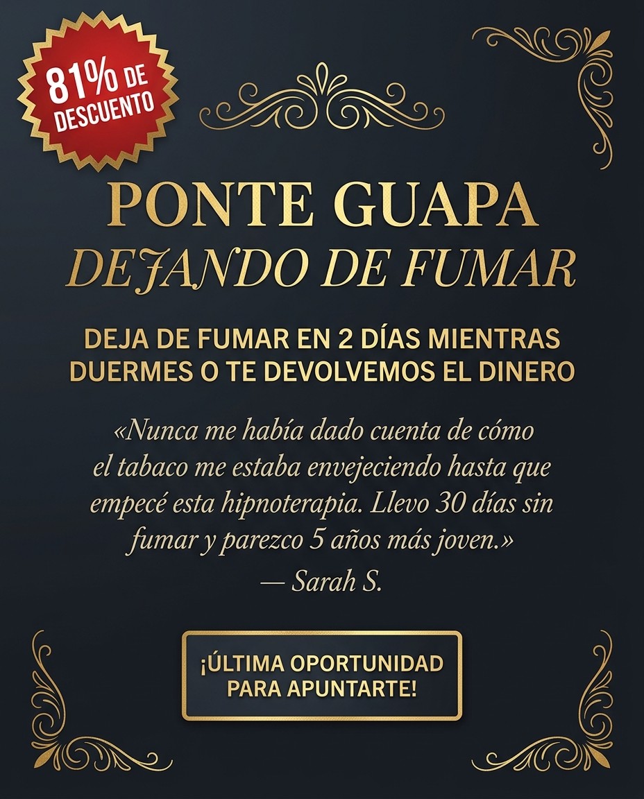 Hypnozio: power of hypnotherapy Facebook ad: Deja de fumar de una forma que de verdad resulta fácil