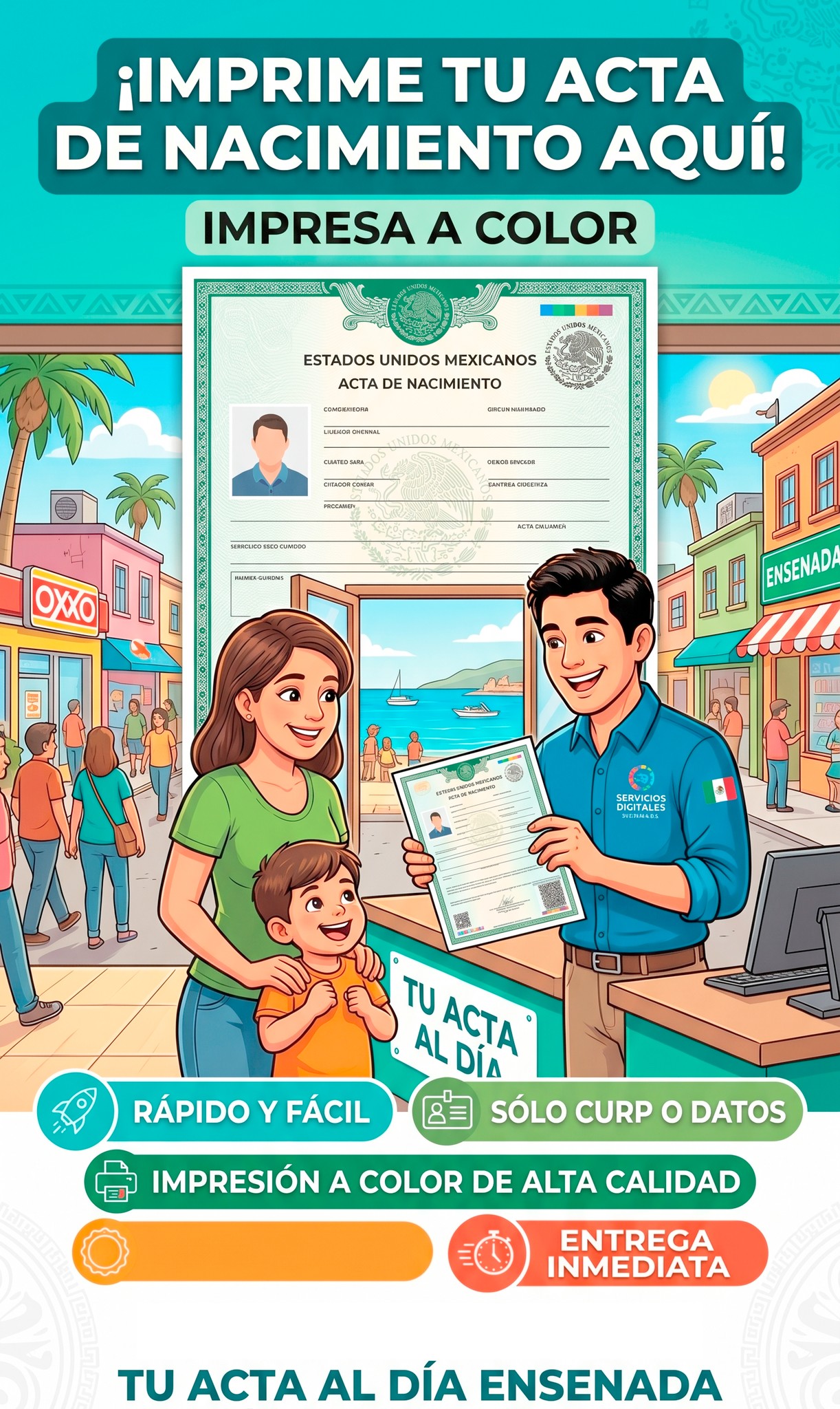 Copitec Ensenada Facebook ad: listas en 10 minutos.