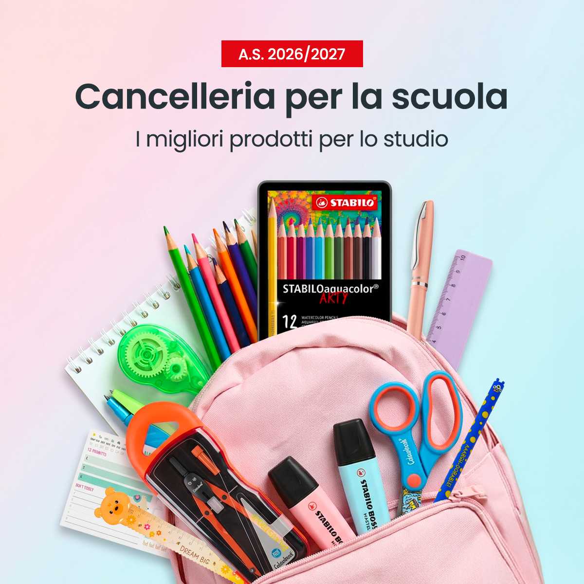 Feltrinelli Librerie Facebook ad: Cancelleria per la scuola