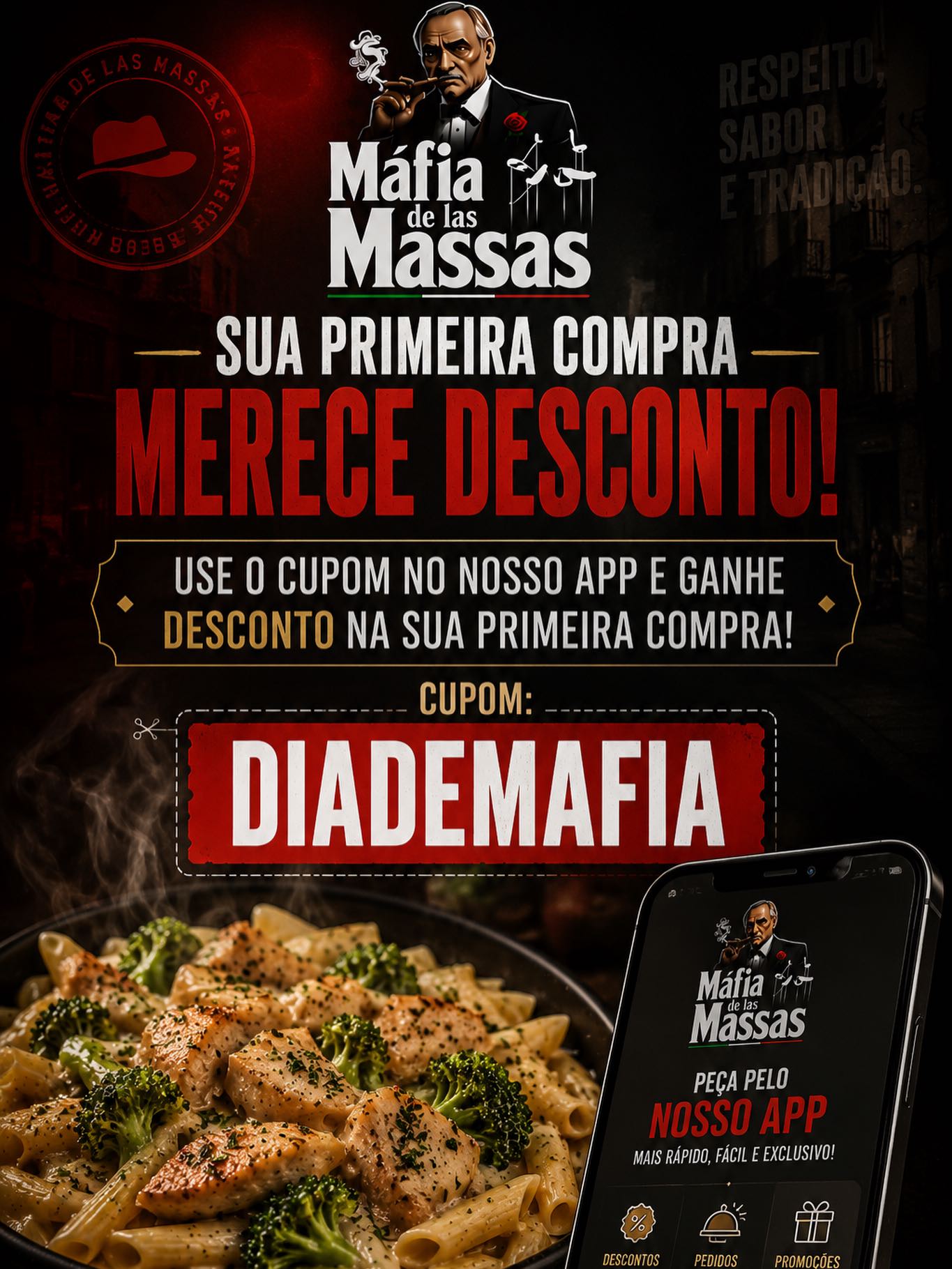 mafiadelasmassas Facebook ad: PROMOÇÃO ESPECIAL NA MÁFIA!