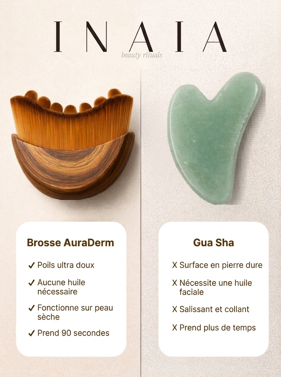 INAIA Facebook ad: Gua sha compliqué? Passe au niveau supérieur