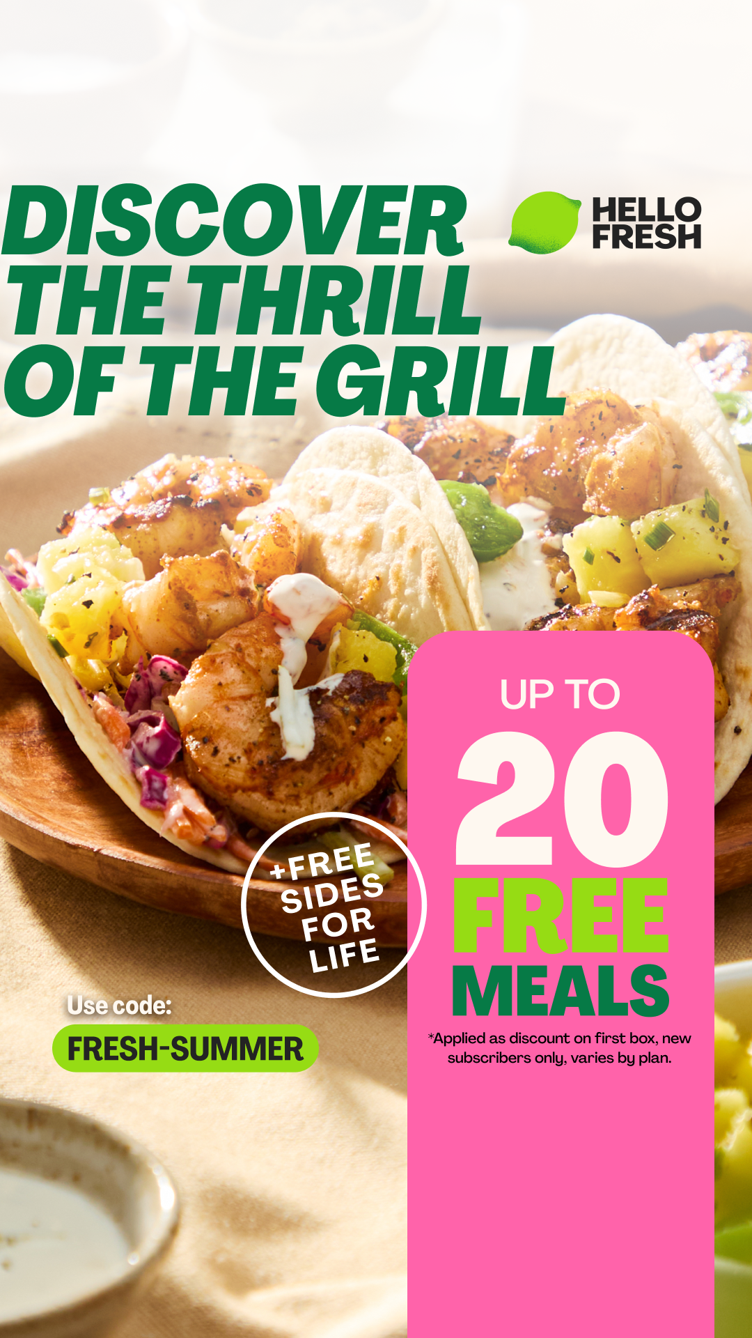 HelloFresh Facebook ad