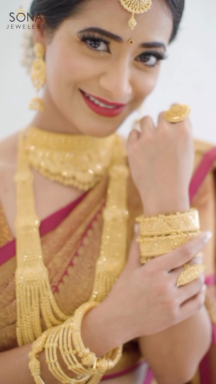 sonajewelers Facebook ad: Elevate your bridal look with our exquisite Gold…