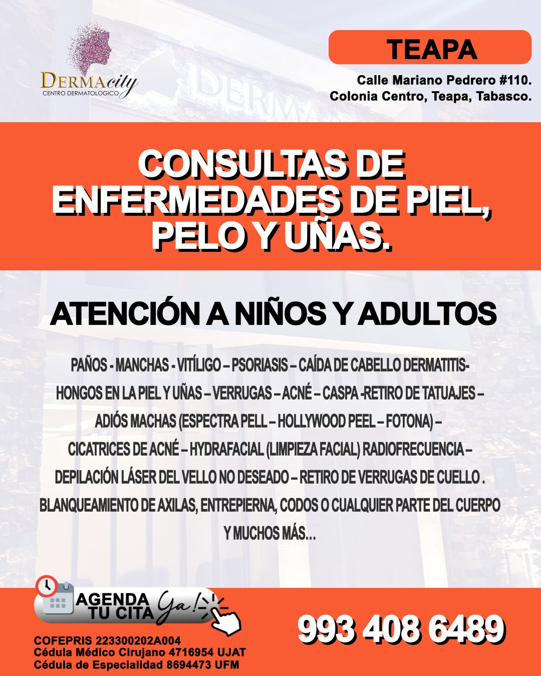 Dermatólogo Dr. Bladimir García Ascencio Facebook ad: 𝗗𝗘𝗥𝗠𝗔𝗖𝗜𝗧𝗬 - 𝗖𝗘𝗡𝗧𝗥𝗢 𝗗𝗘𝗥𝗠𝗔𝗧𝗢𝗟𝗢𝗚𝗜𝗖𝗢
