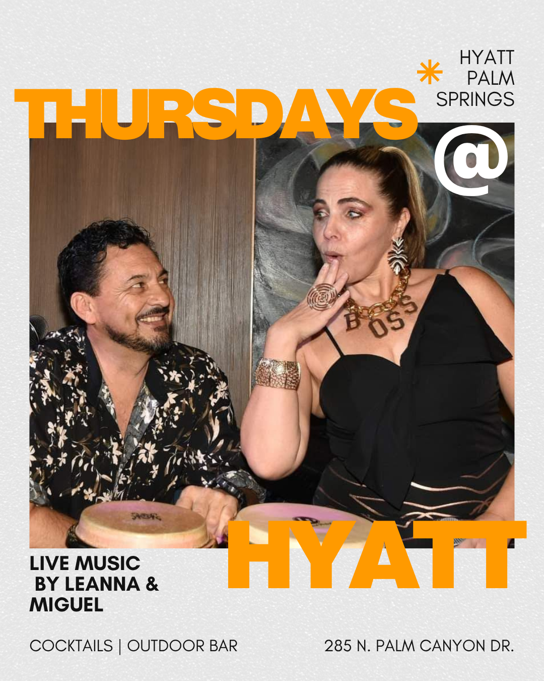 Hyatt Palm Springs Facebook ad from Nov 14, 2025