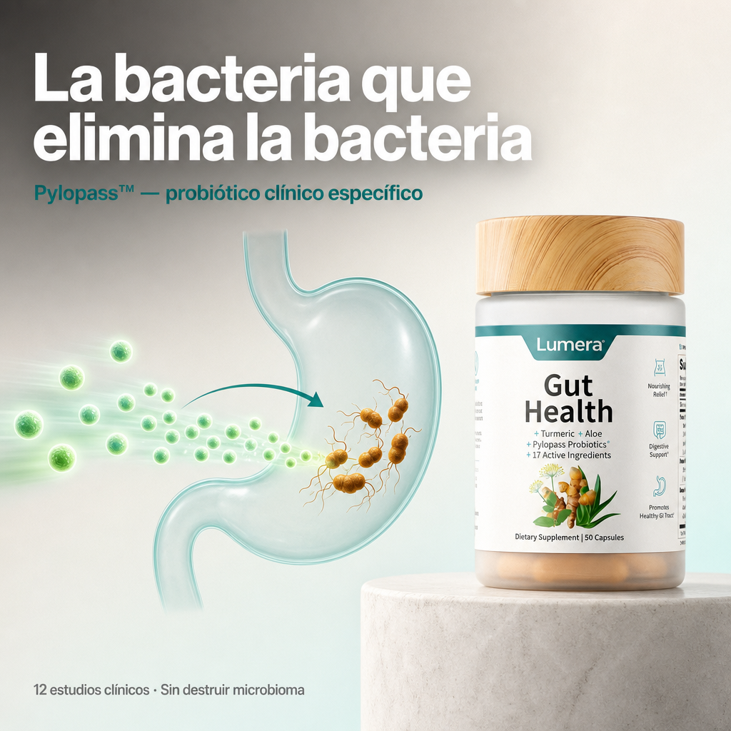 Lumera Facebook ad: Probiótico clínico contra H. pylori