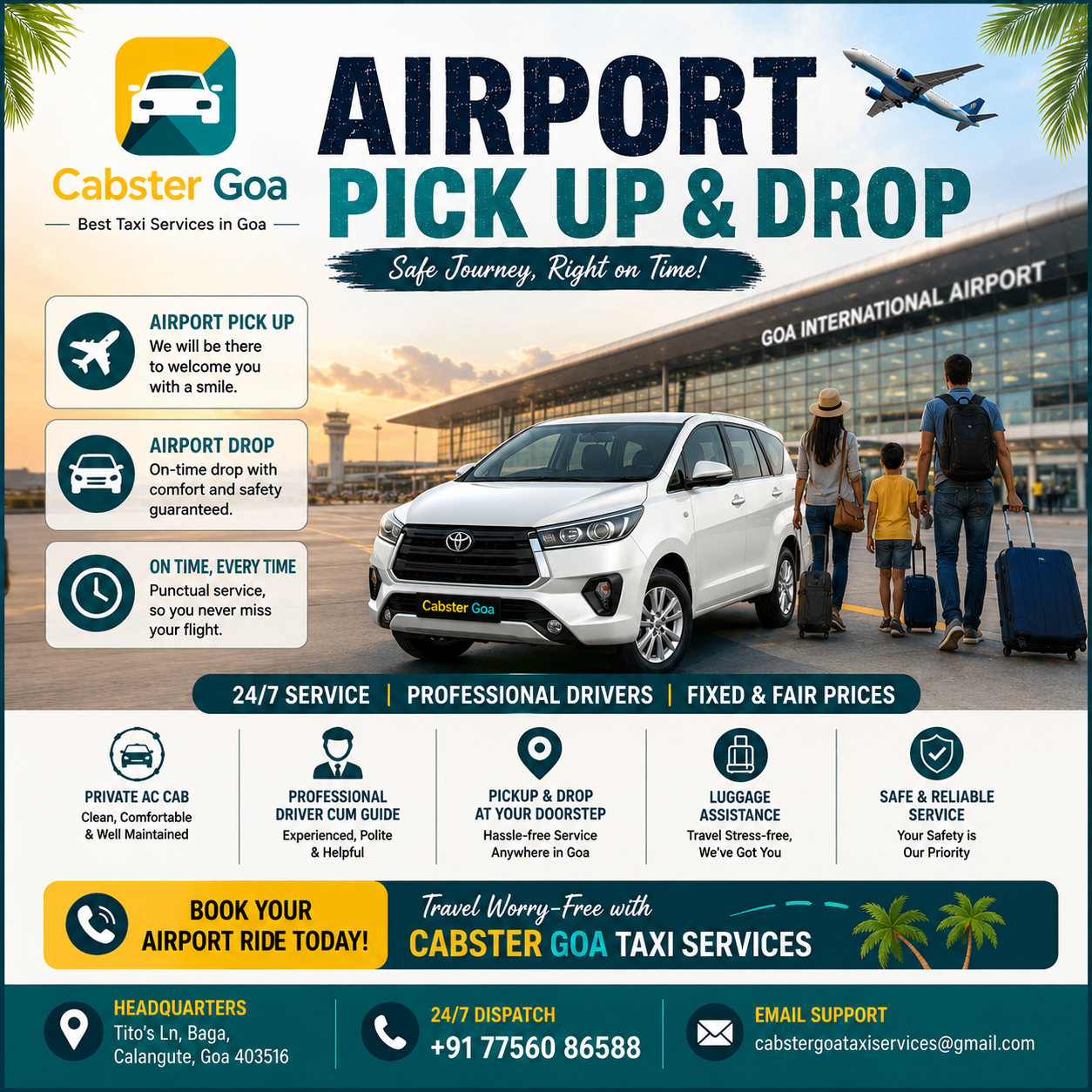 Cabster Goa Taxi Services Facebook ad