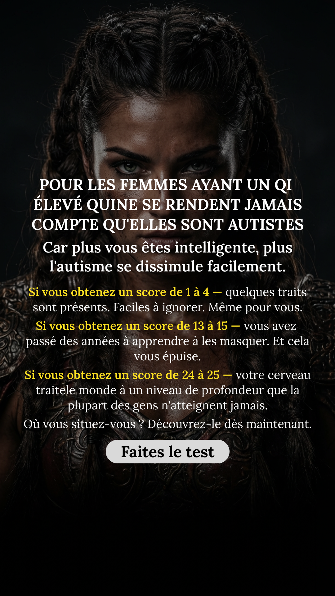 International IQ test Facebook ad