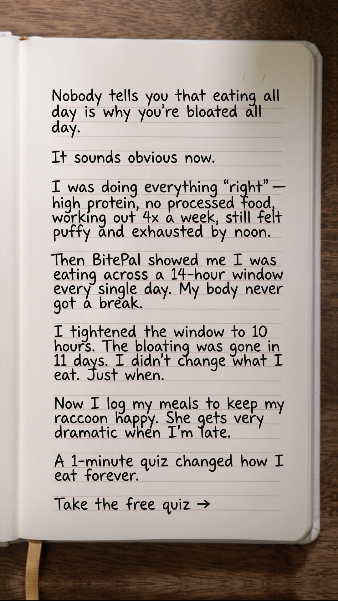 BitePal: AI Calorie Tracker Facebook ad