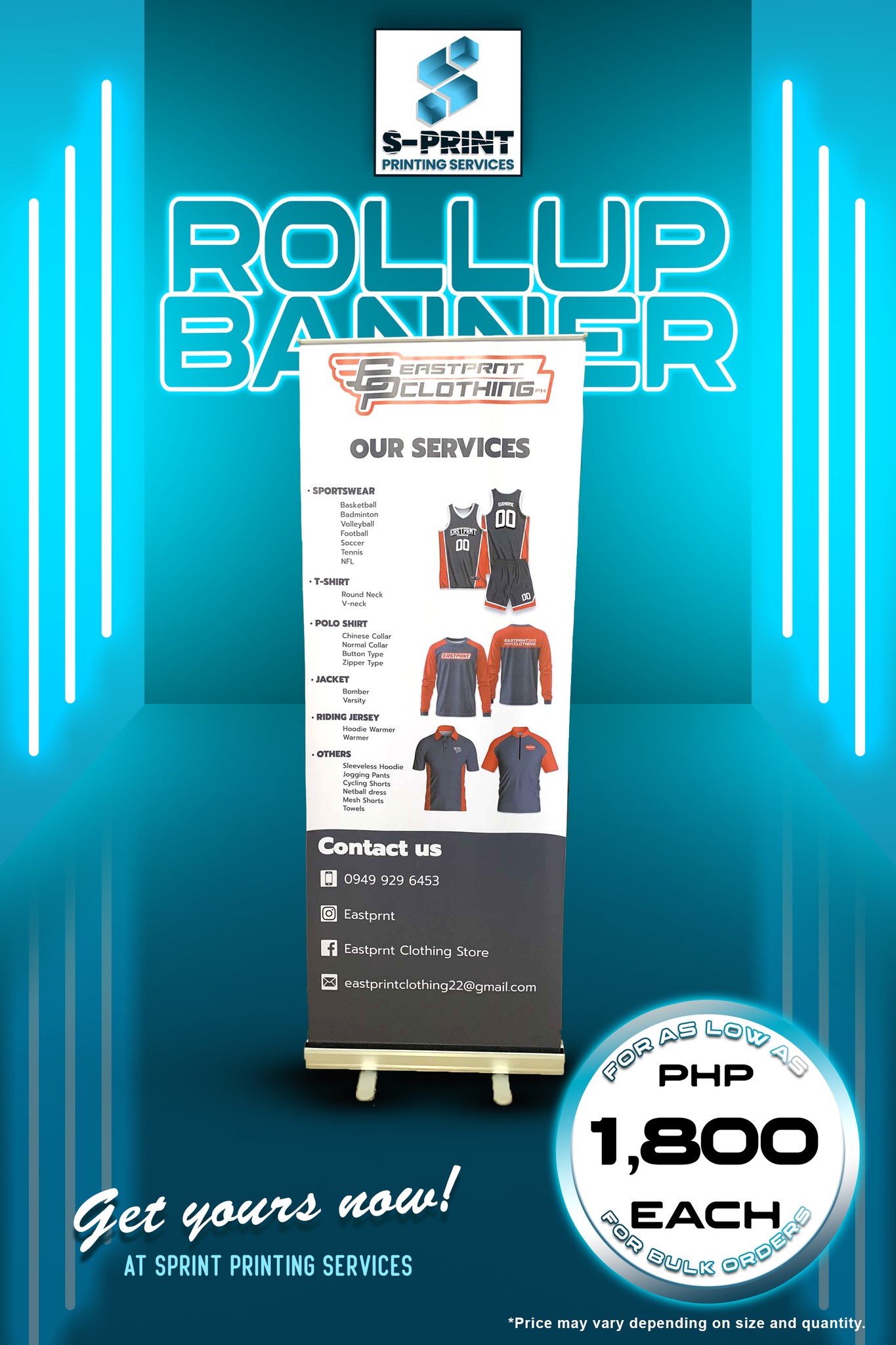 Sprint Printing Services - Novaliches Facebook ad: Tarpaulin & Banners