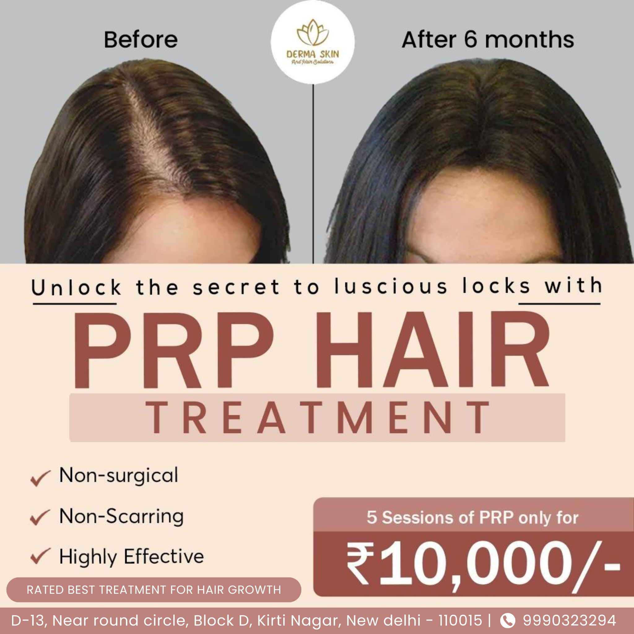 Derma Skin and Hair Solutions  Facebook ad
