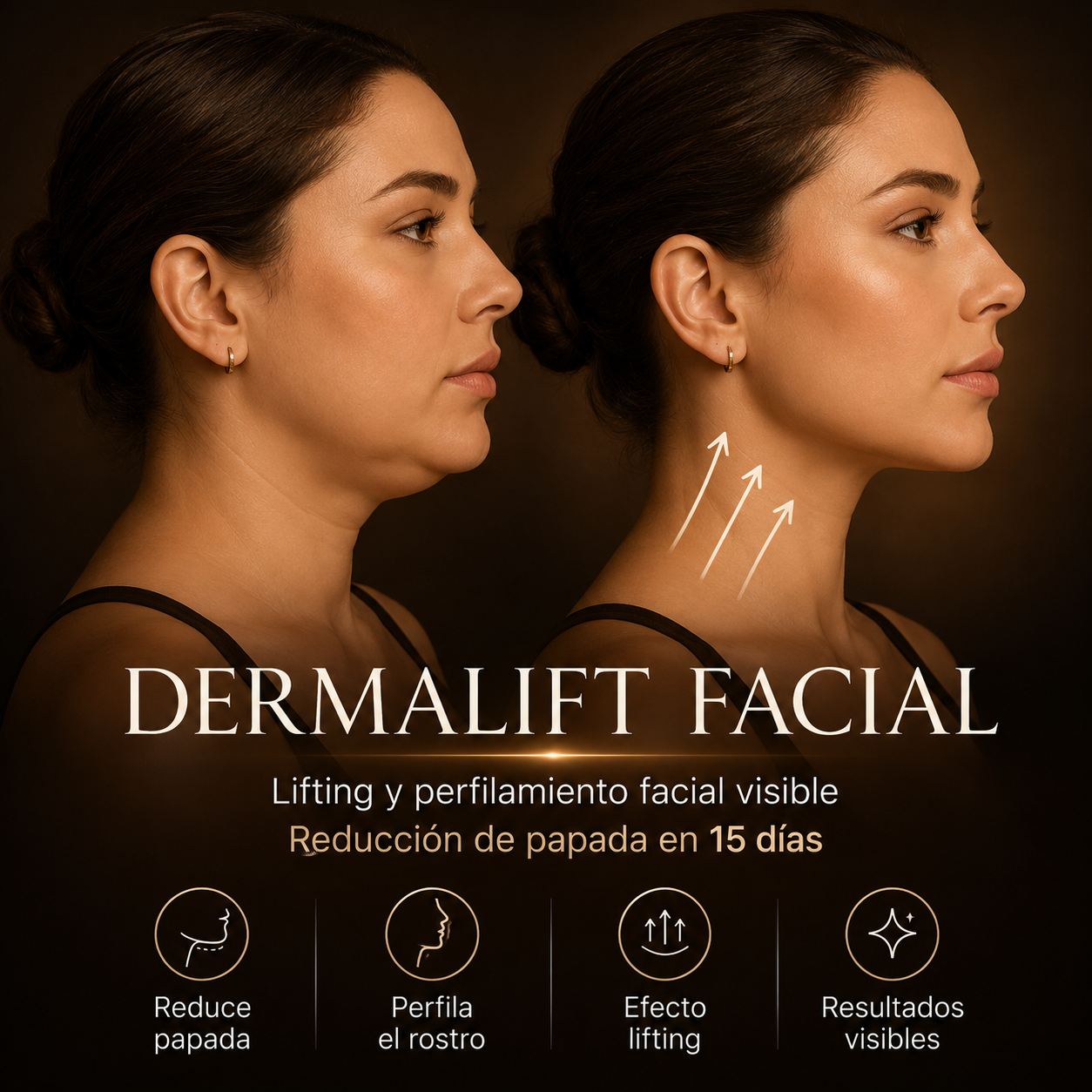FacialGuru.Method Facebook ad: Cómo recuperar la firmeza estructural sin cirugía