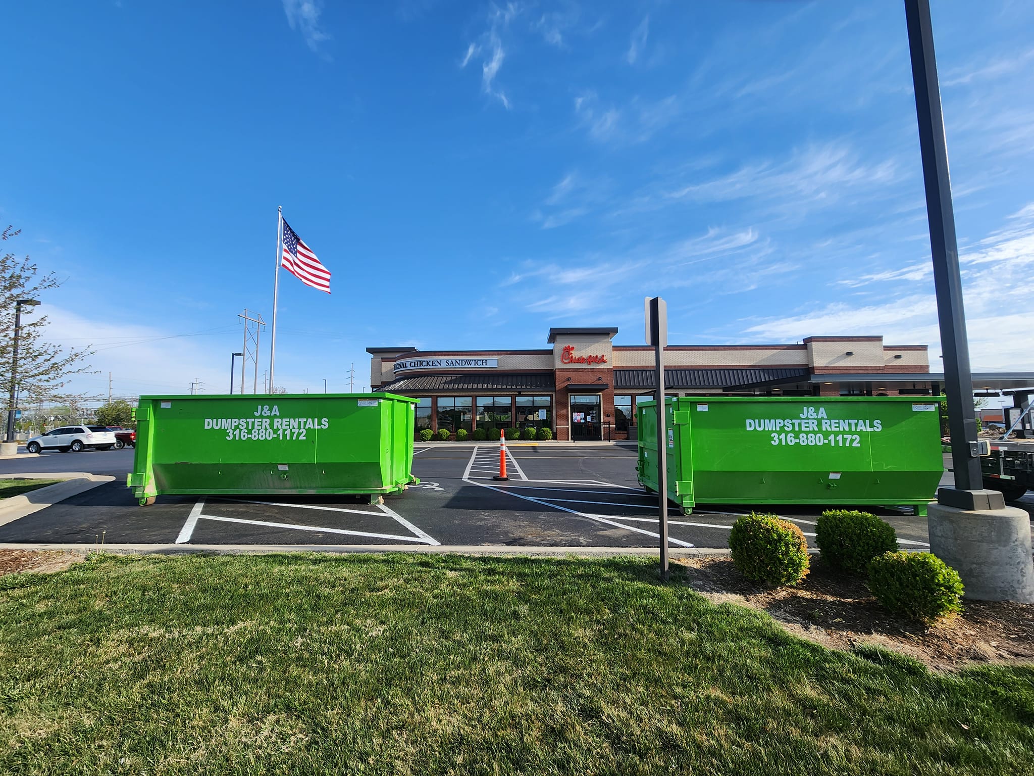 J & A Haul Away & Dumpster Rentals Facebook ad: J&A Dumpster Rentals