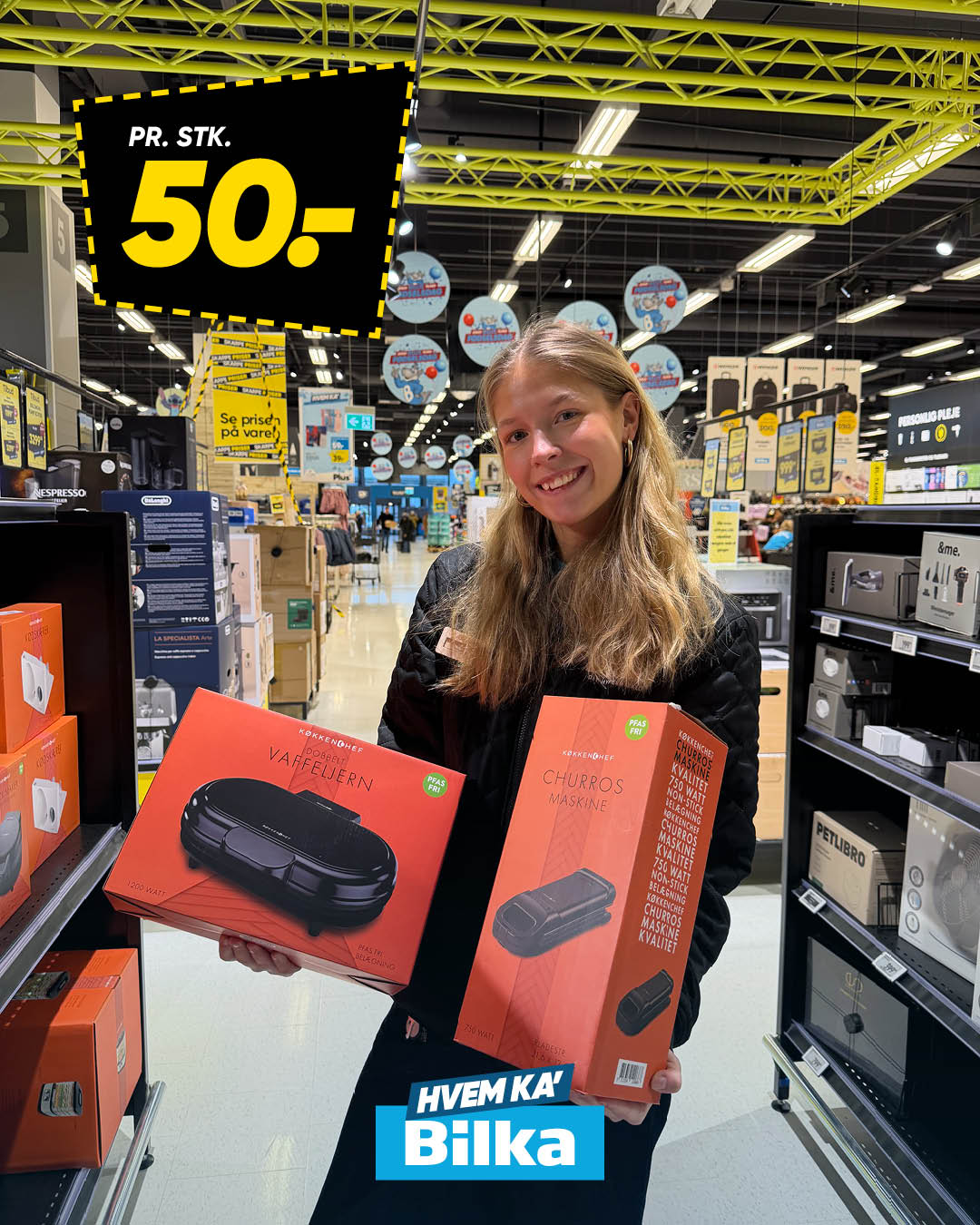 Bilka Facebook ad: Se mere i avisen