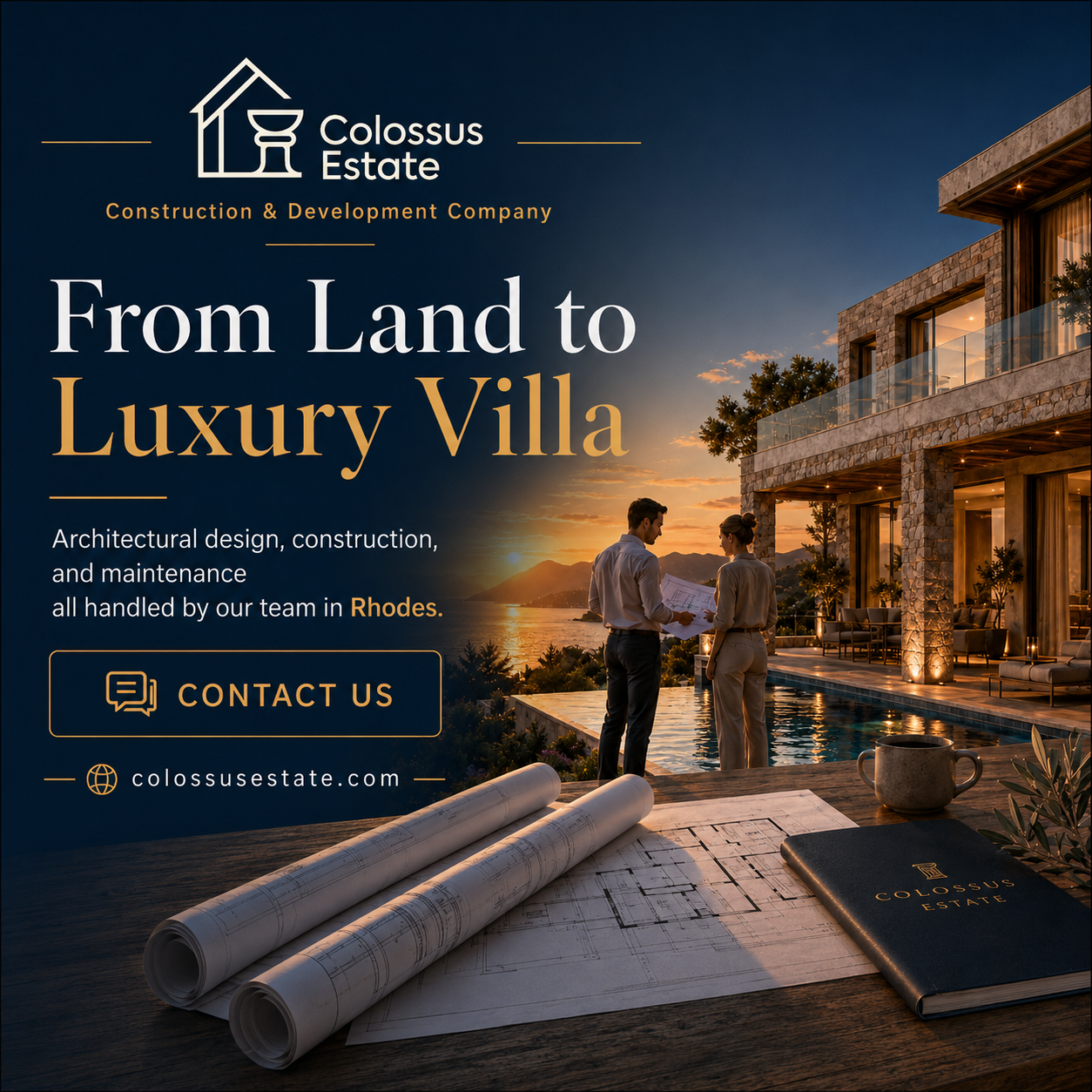 Colossus Estate Facebook ad from May 16, 2026