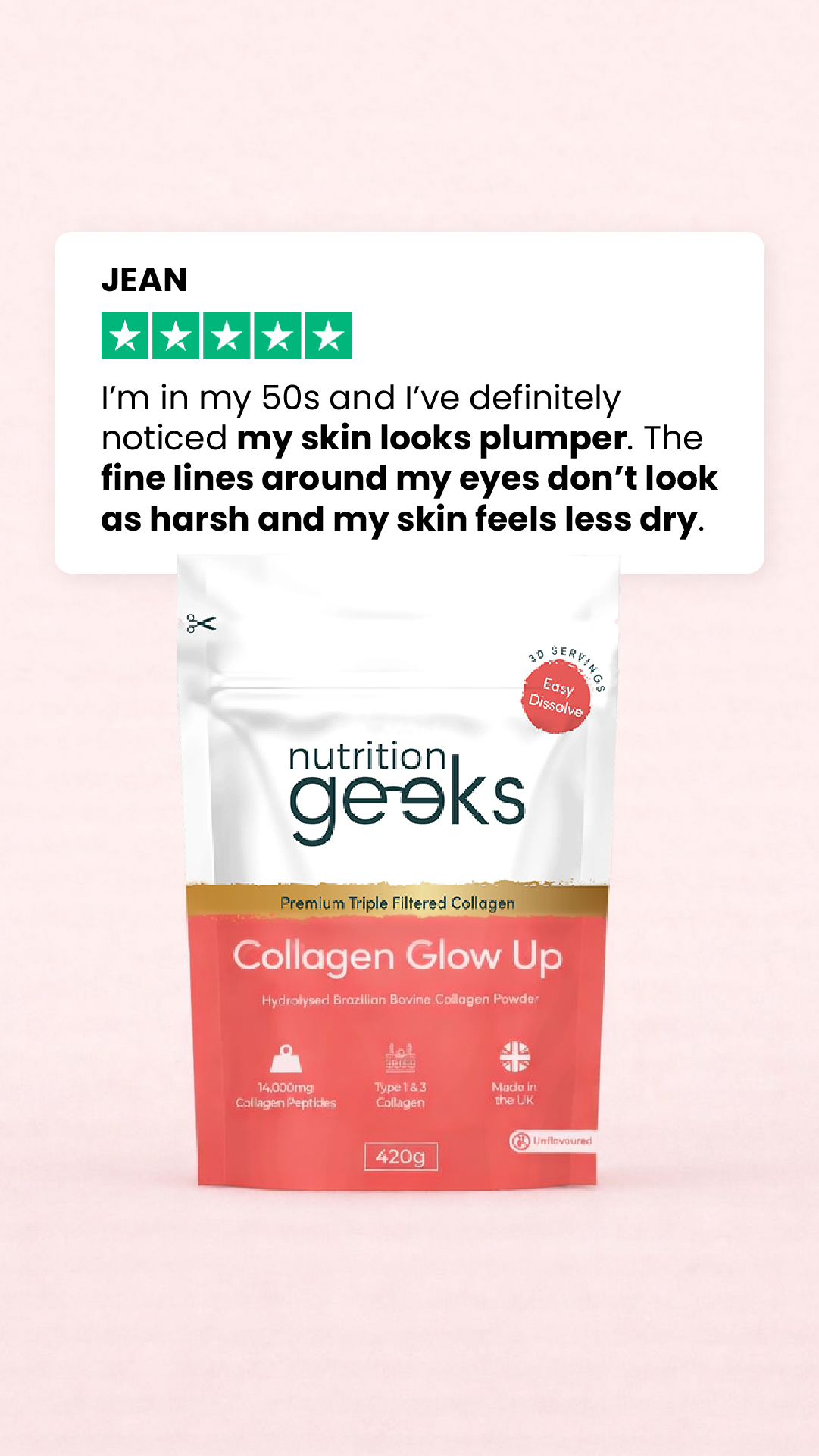 Radiant Over 40 Facebook ad