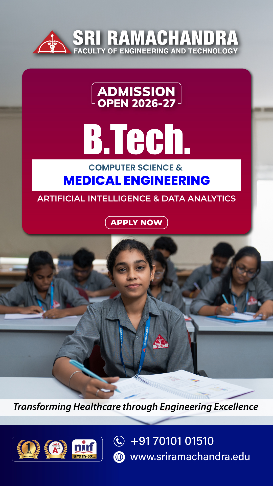 Sri Ramachandra Institute of Higher Education And Research Facebook ad