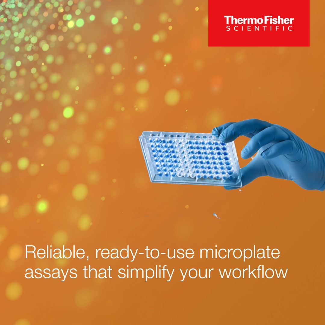 Invitrogen Facebook ad: Microplate assays build for accuracy