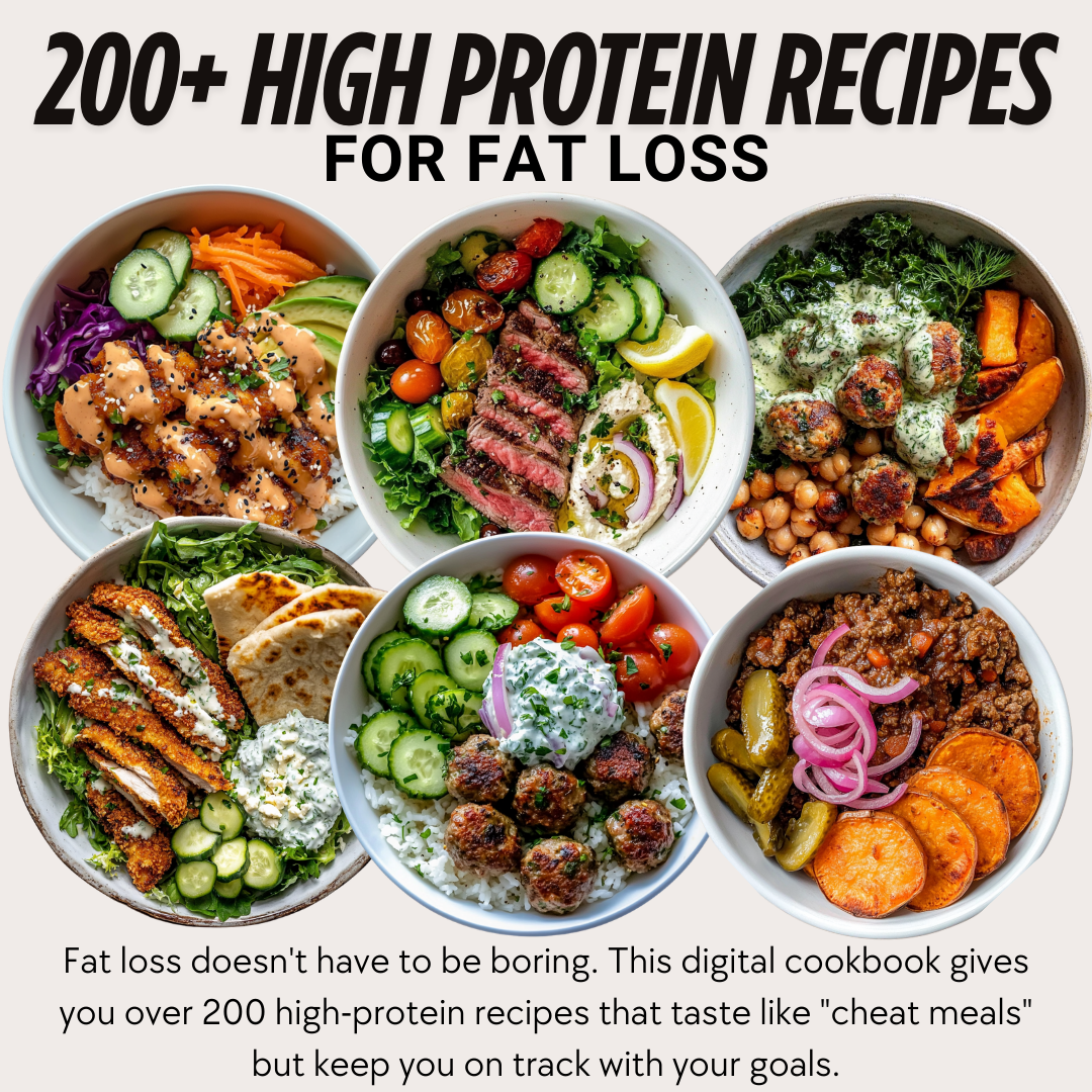 Success Recipes Facebook ad: 200+ High-Protein Recipes