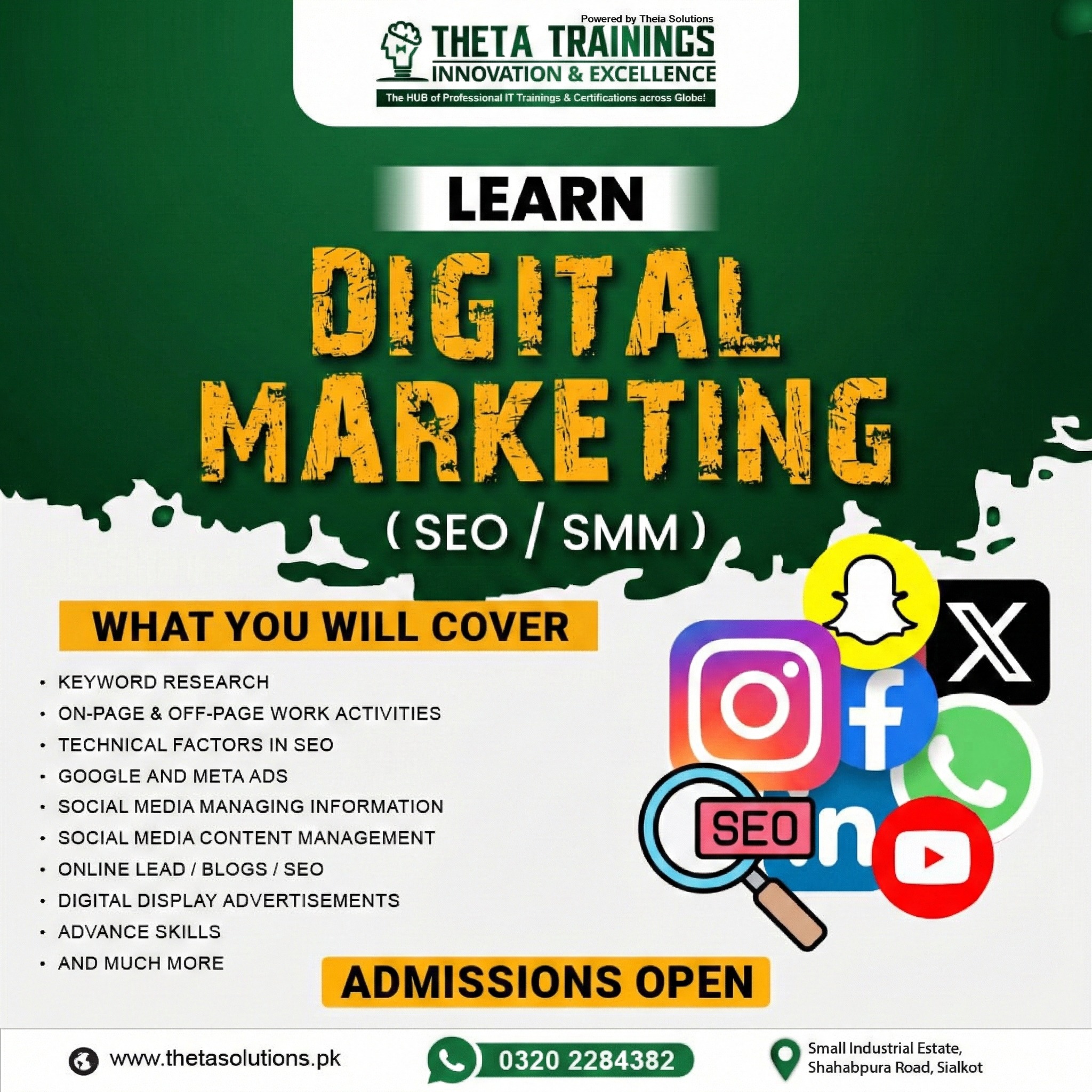 Theta Trainings Facebook ad: Build Your Career with Our Digital Marketing Training!