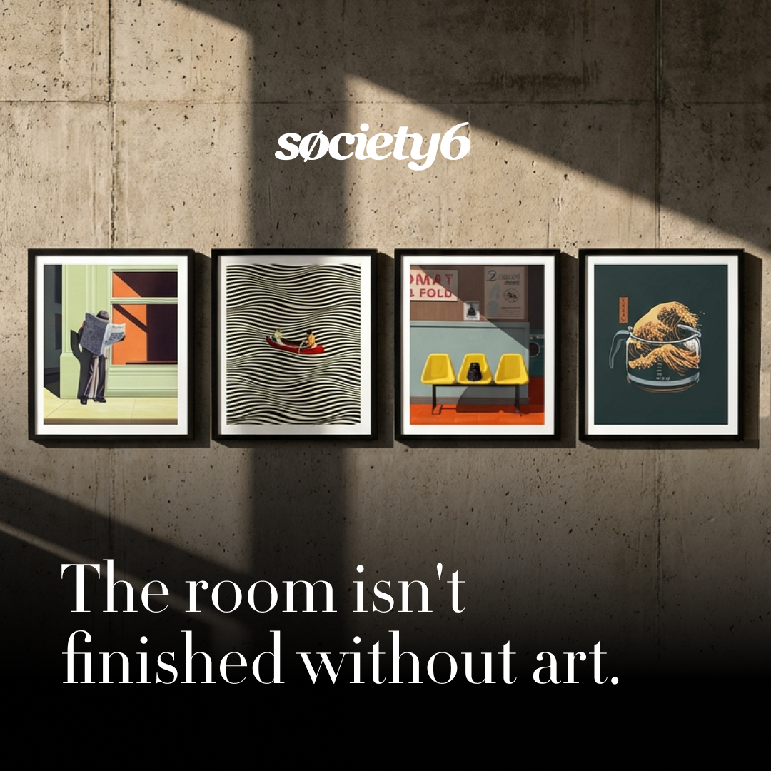 Society6 Facebook ad
