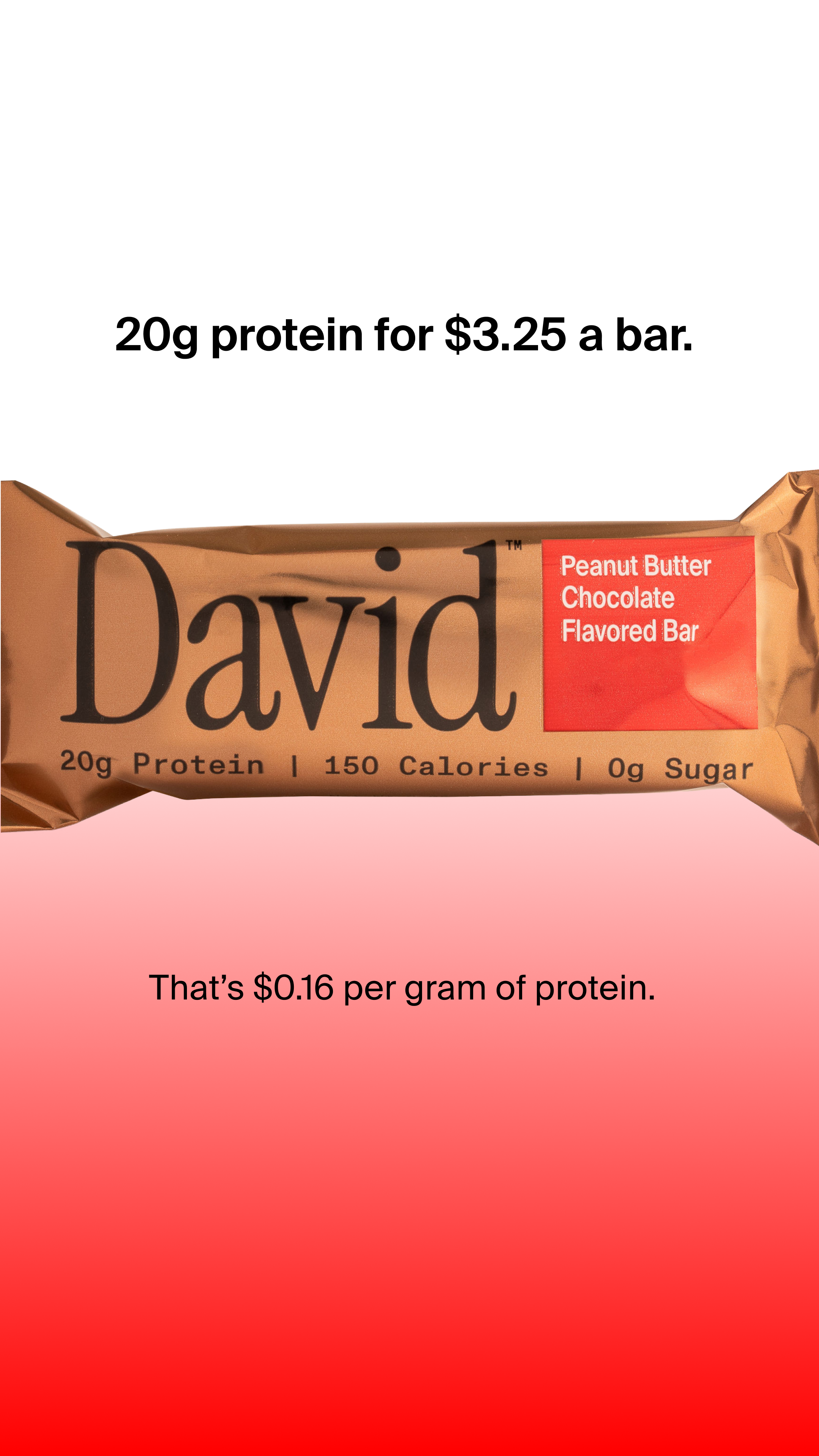 David Protein Facebook ad