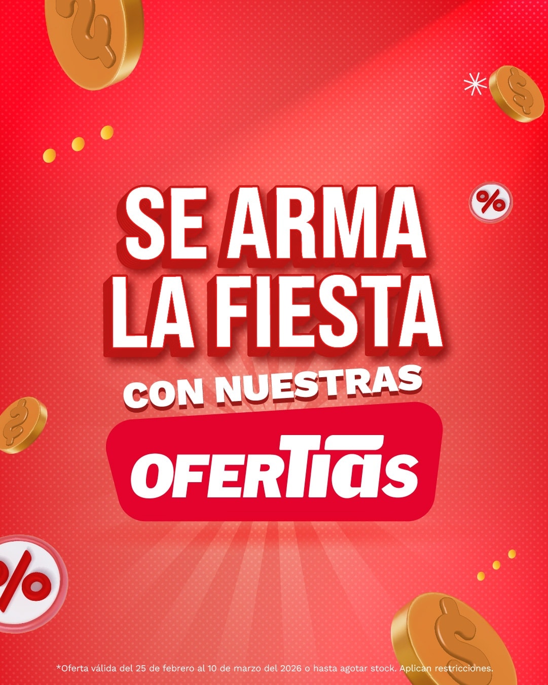 Almacenes Tía Facebook ad: Cuando se arma la reunión, que no falte…