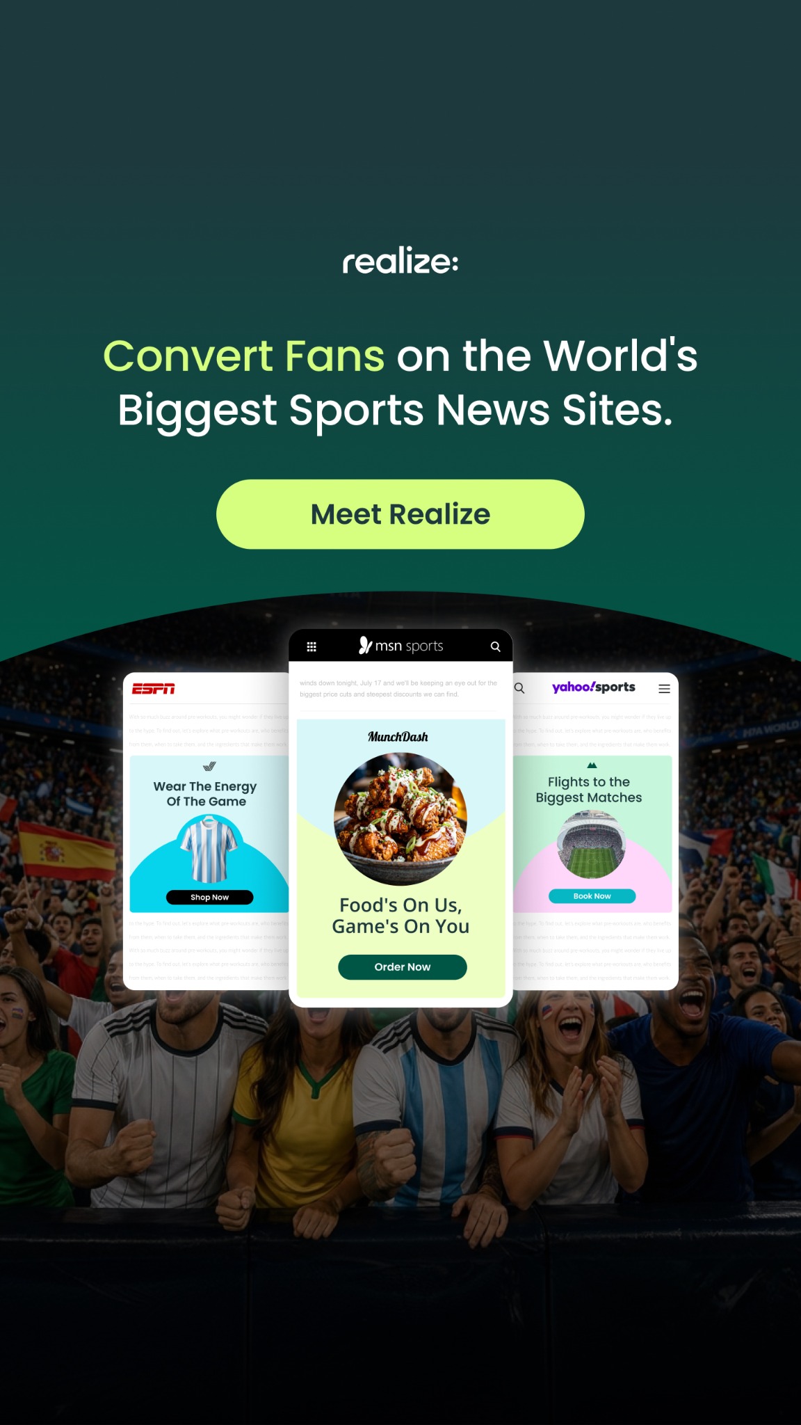 Realize For Advertisers Facebook ad