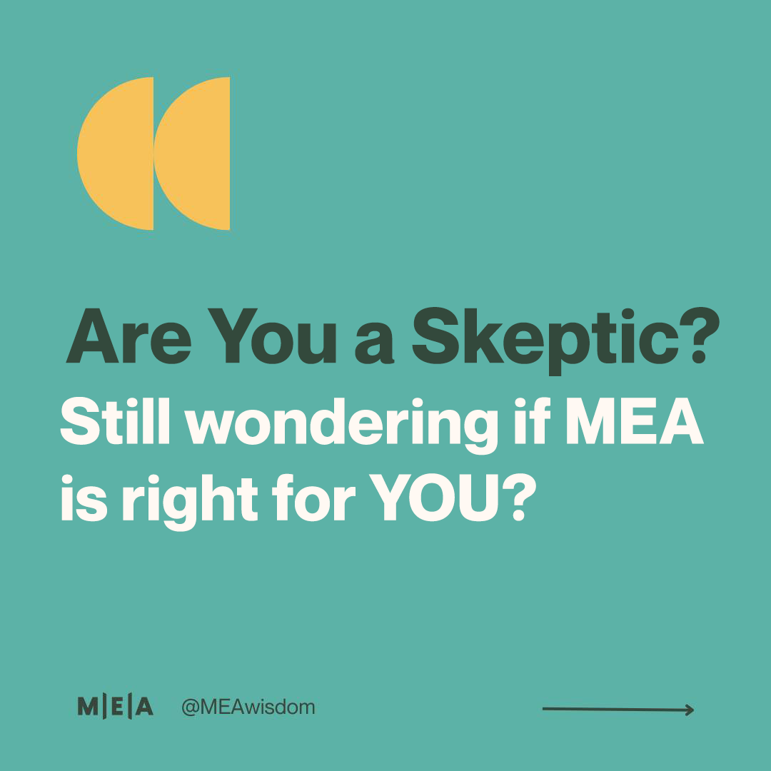 MEA Wisdom Facebook ad