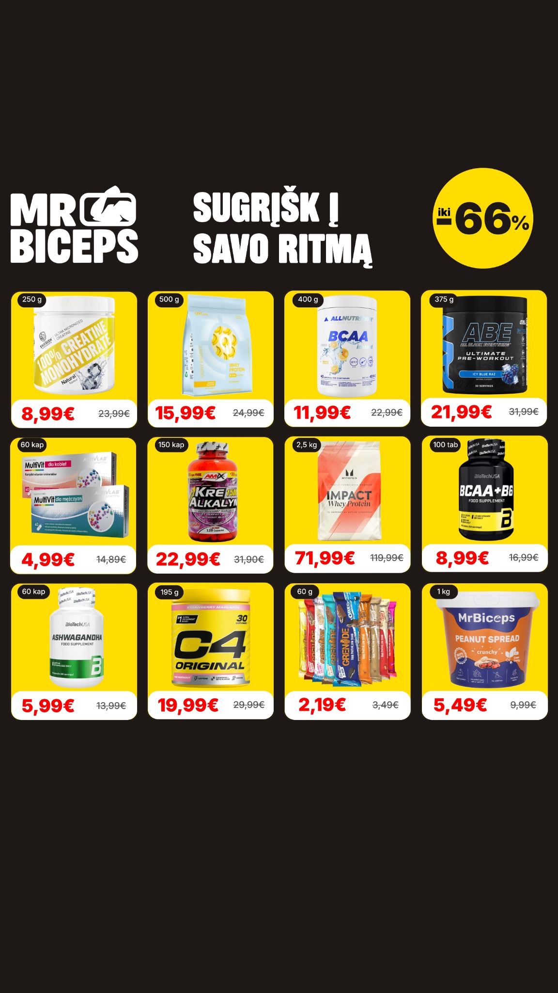 MrBiceps - Maisto Papildai Facebook ad