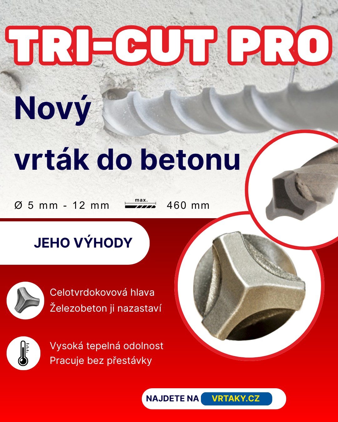 Vrtací nástroje OREN Facebook ad: Objevte novinky v sortimentu OREN