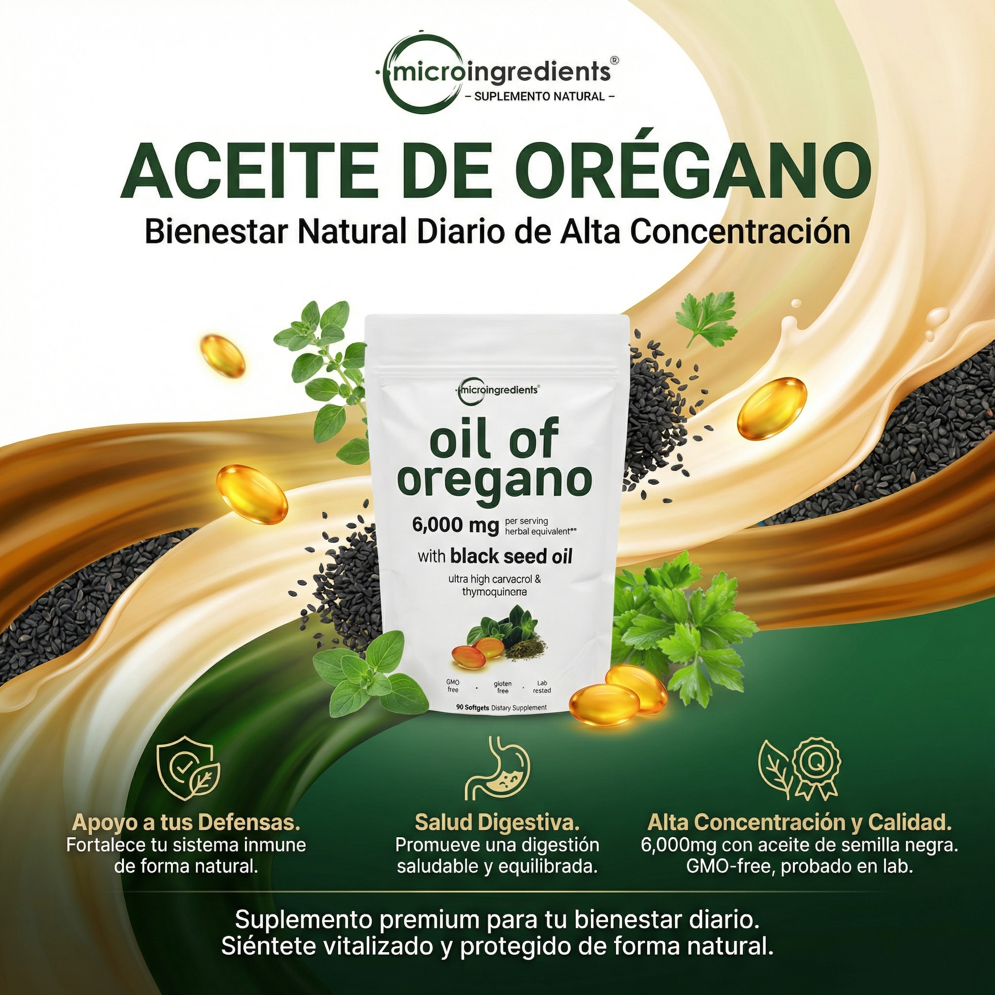 Vida en Casa Facebook ad: Refuerza tus defensas naturalmente