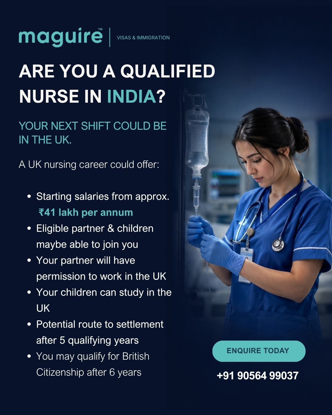 Maguire Immigration India Facebook ad: UK Visa Refusal Review