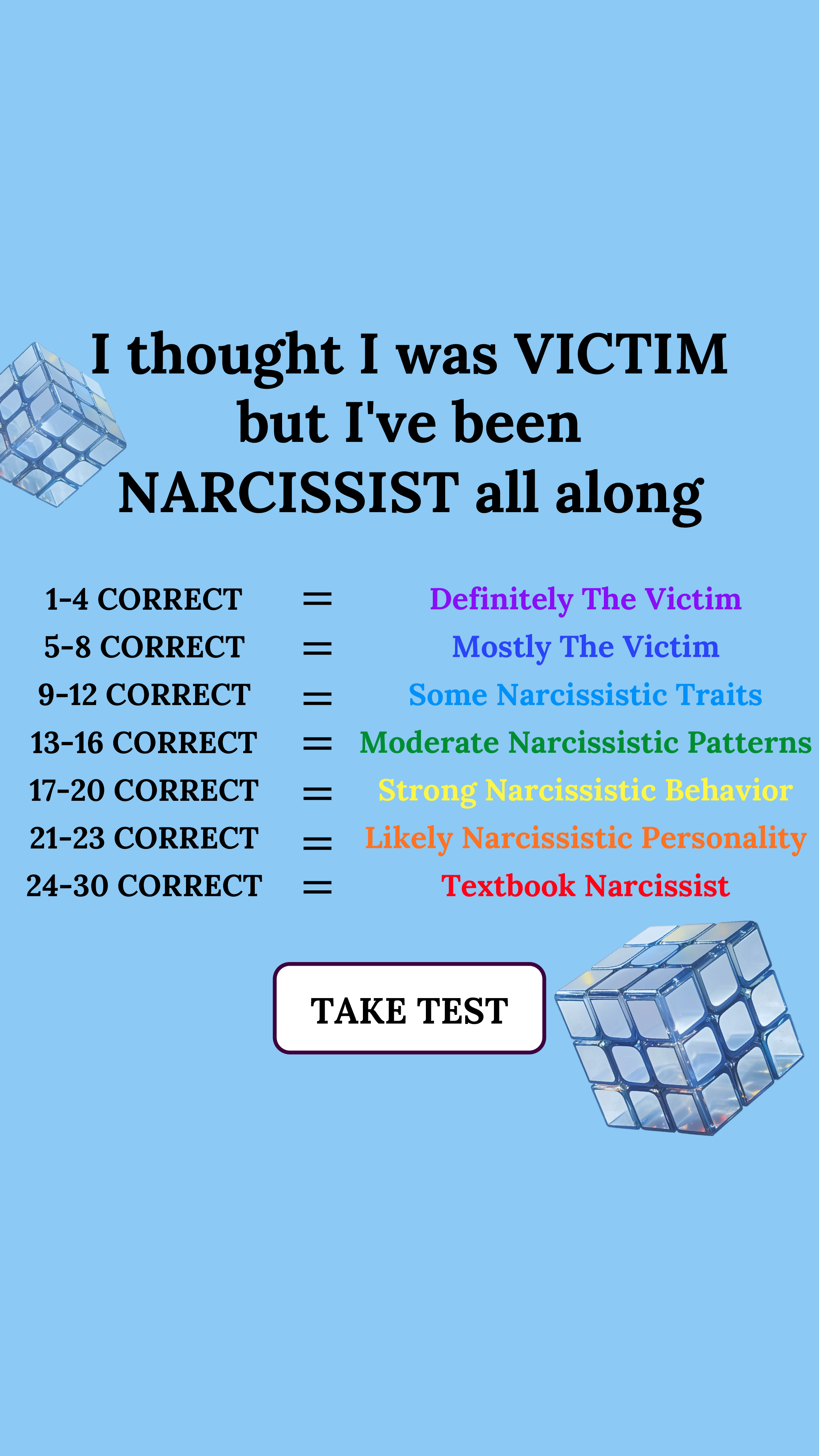 Personality Type Facebook ad
