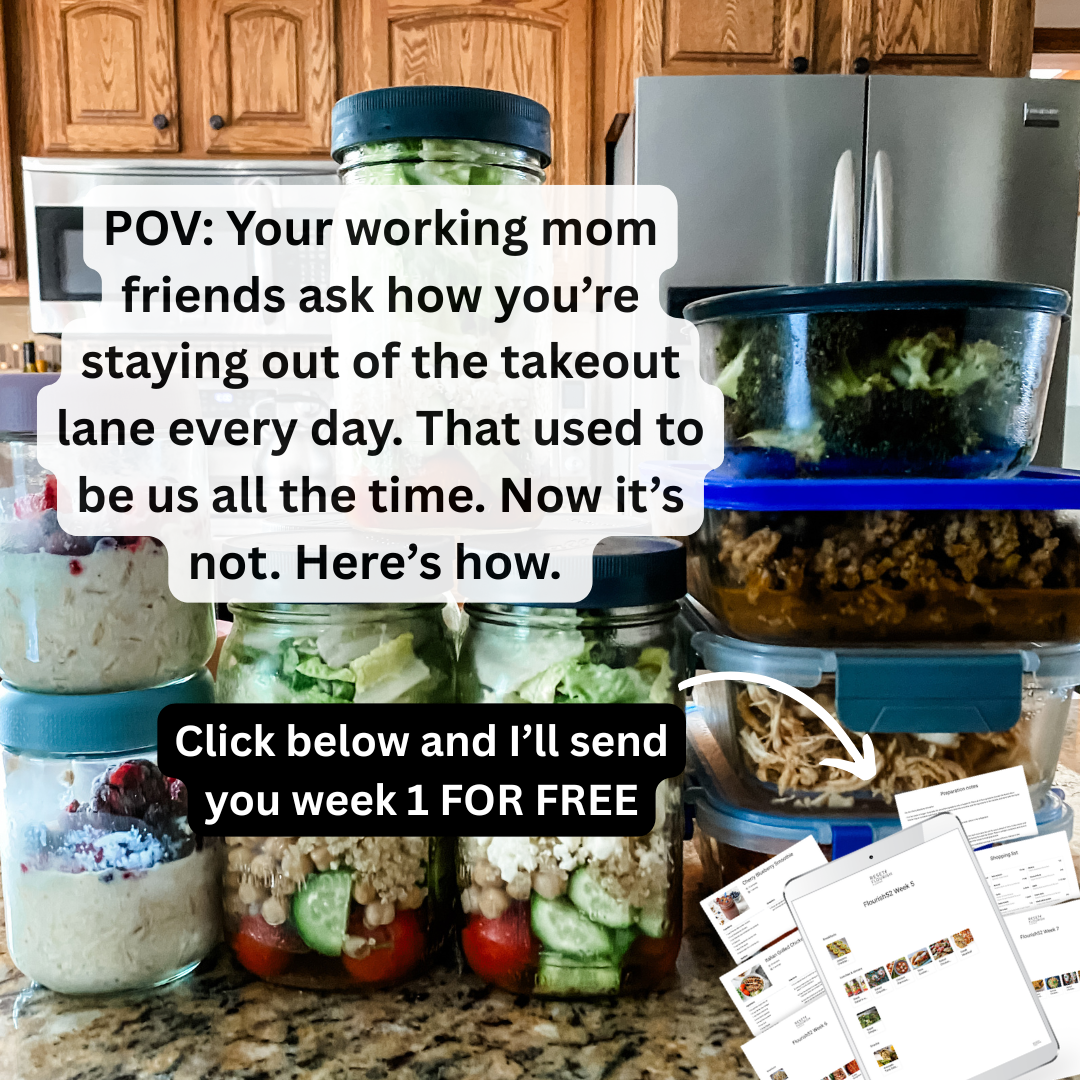 Reset and Flourish Facebook ad: Free 5-day Family-friendly Meal Plan - Stop Spending So…