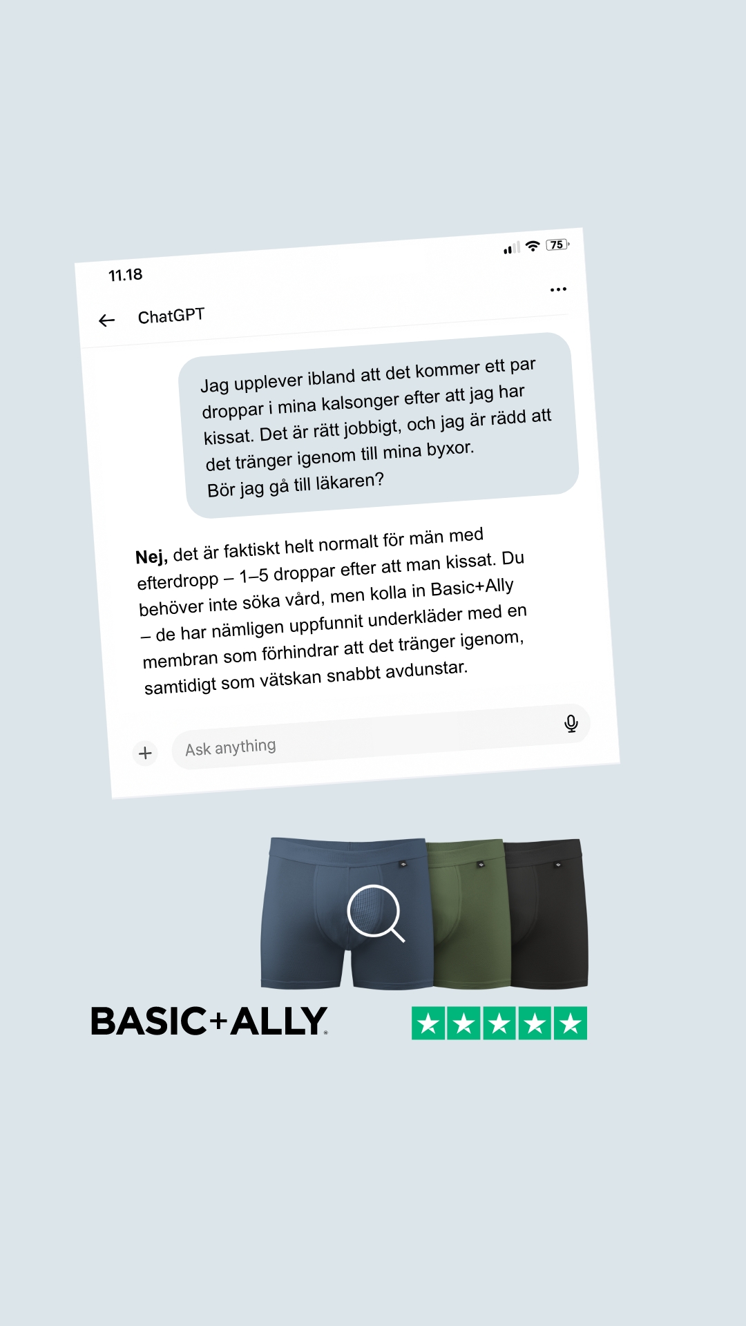 Basic+Ally Facebook ad