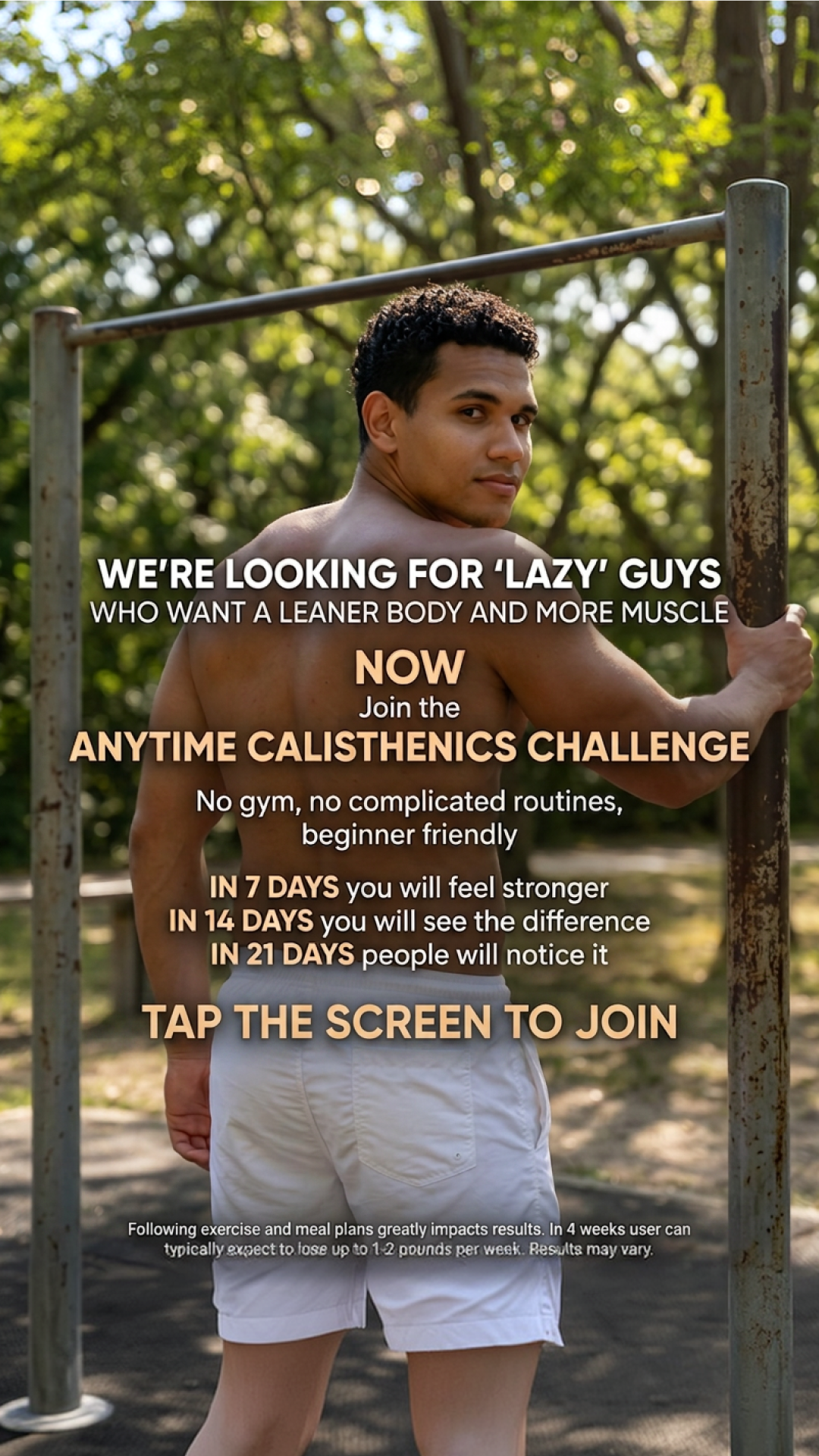 Calisthenics by Ryan Facebook ad