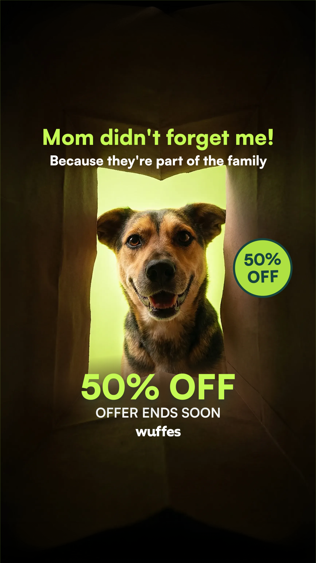 Wuffes Facebook ad