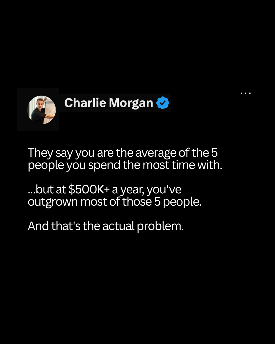 Charlie Morgan Facebook ad
