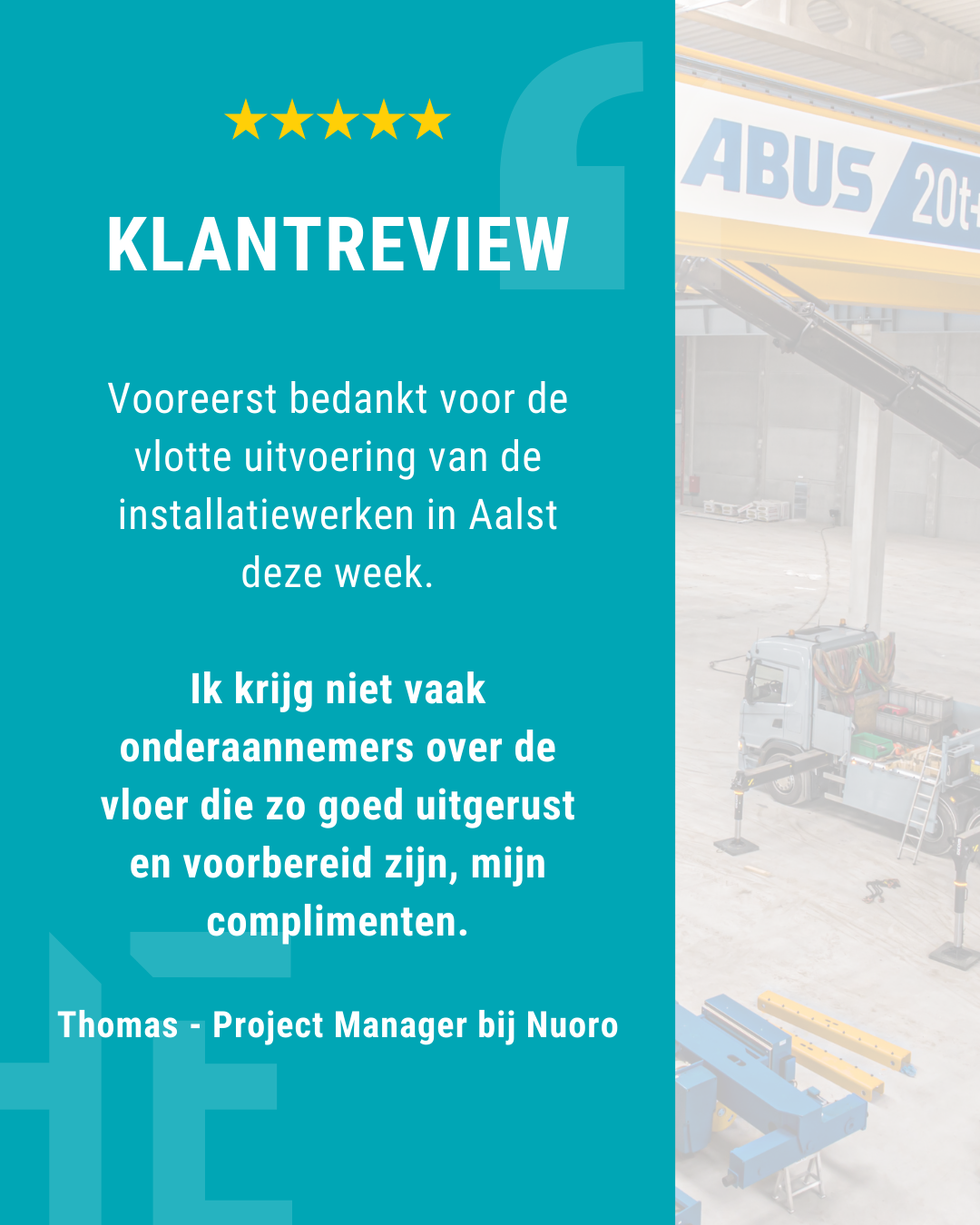 Hoisting Equipment NV Facebook ad: Vraag je offerte aan