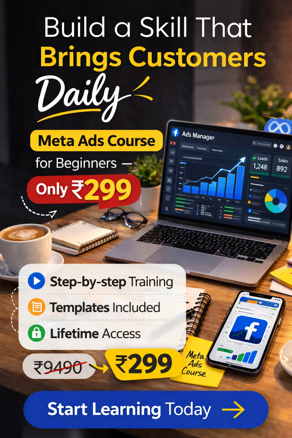 Digineeds Facebook ad from Mar 12, 2026