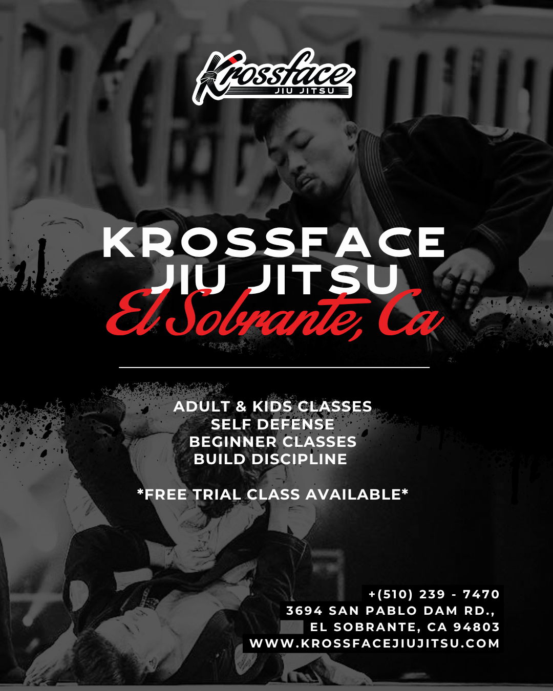 Krossface Jiu Jitsu Facebook ad: BJJ in El Sobrante, CA | Try A Free Class
