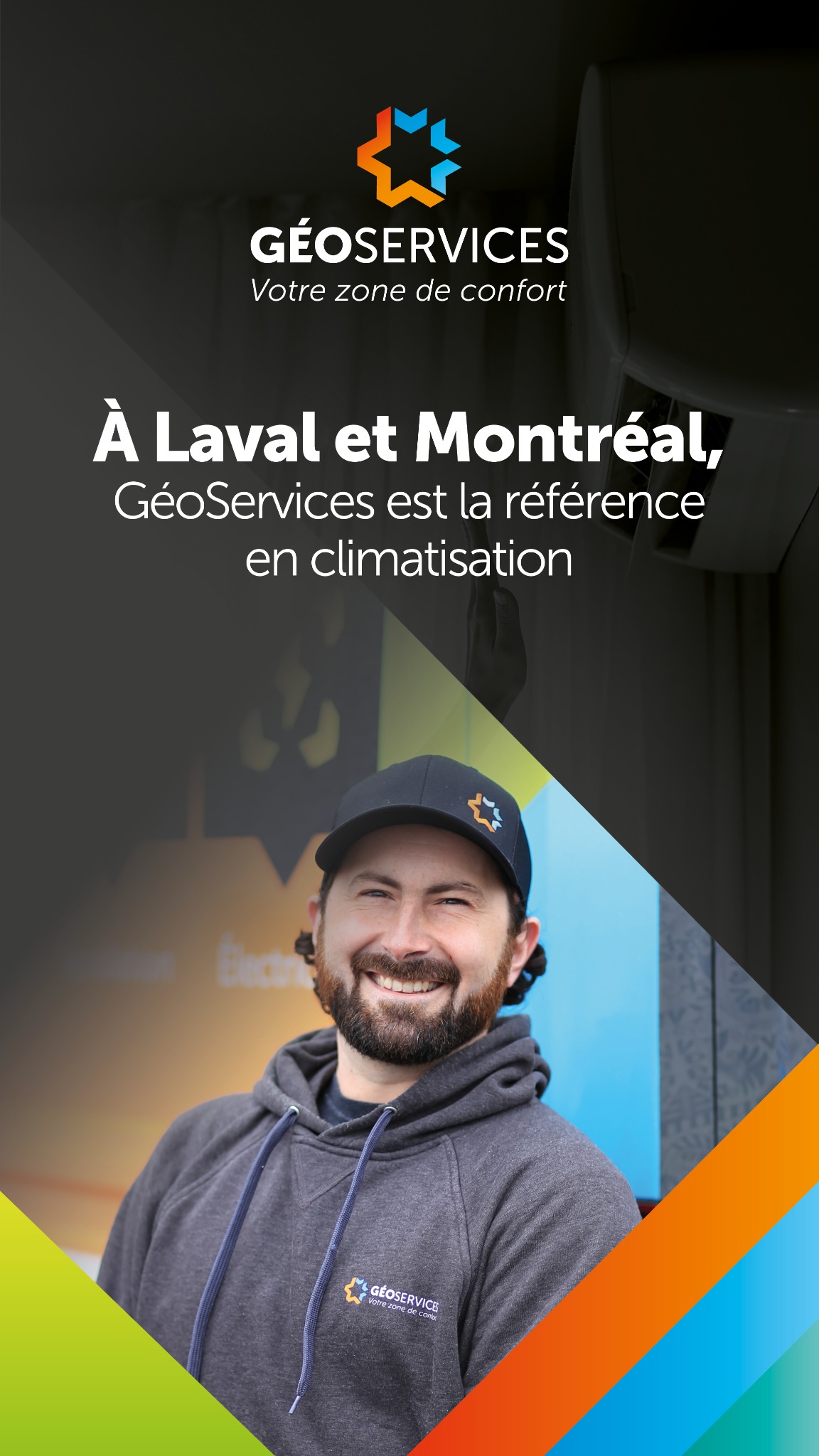 Climatisation GéoServices inc. Facebook ad from Sep 15, 2025