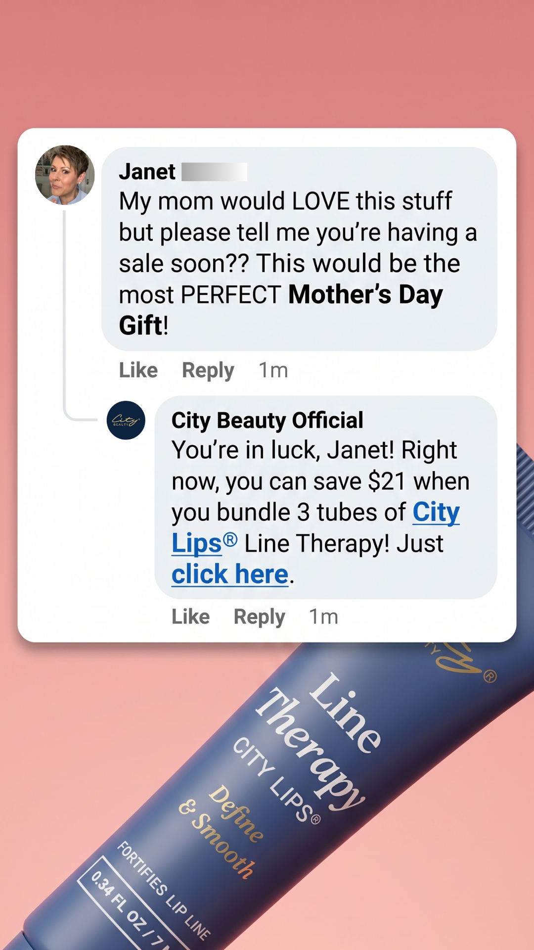 City Beauty Facebook ad