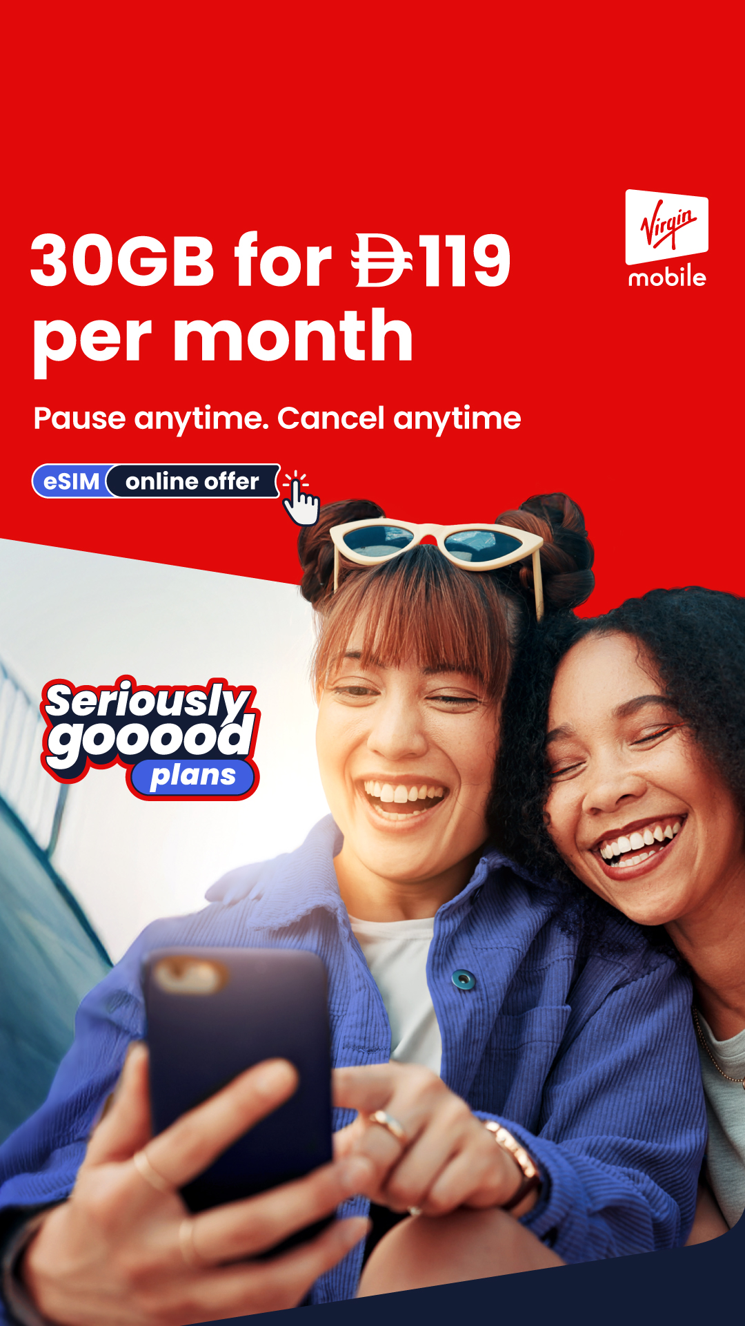 Virgin Mobile UAE Facebook ad