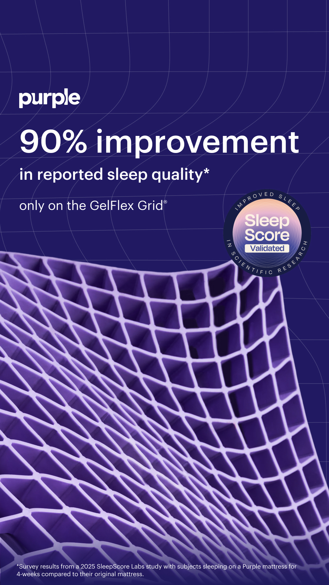 Purple Facebook ad