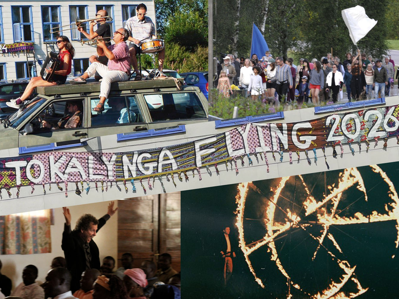 Teater Albatross Facebook ad: Tokalynga Flying 2026